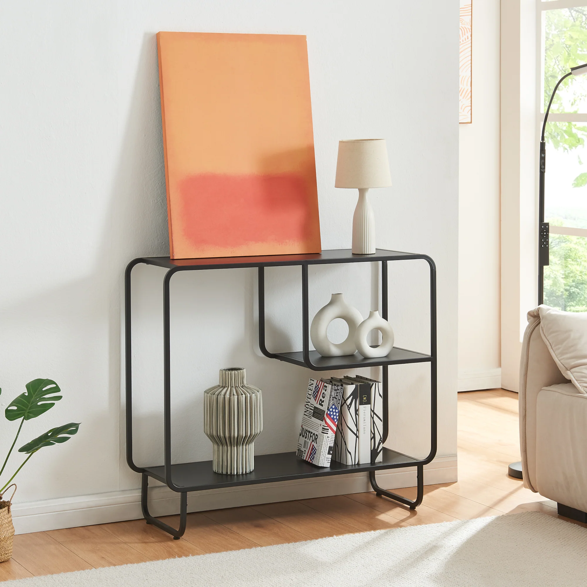 Consoletafel Færder zwart mat [en.casa] - Image 2