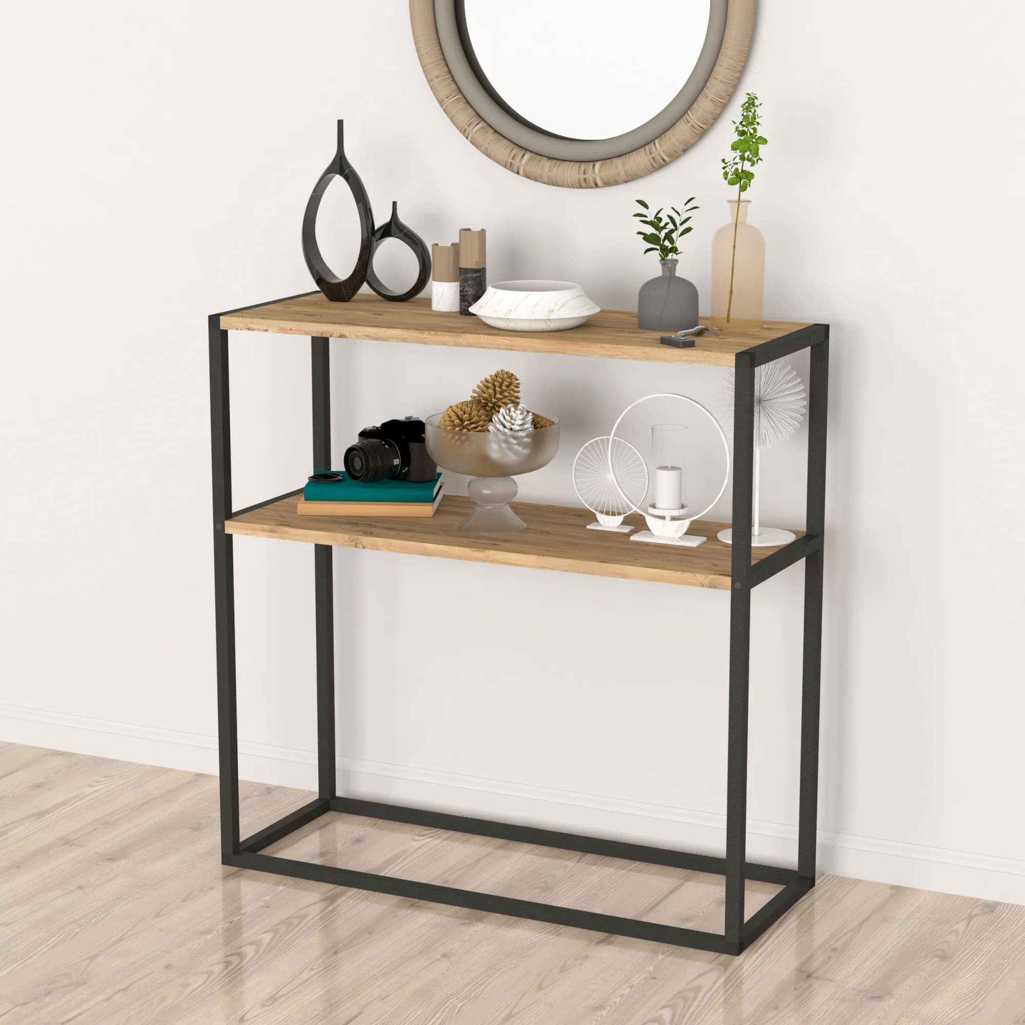[en.casa] Console tafel Hemsedal sidetable 90x90x33,5 cm - 3 varianten