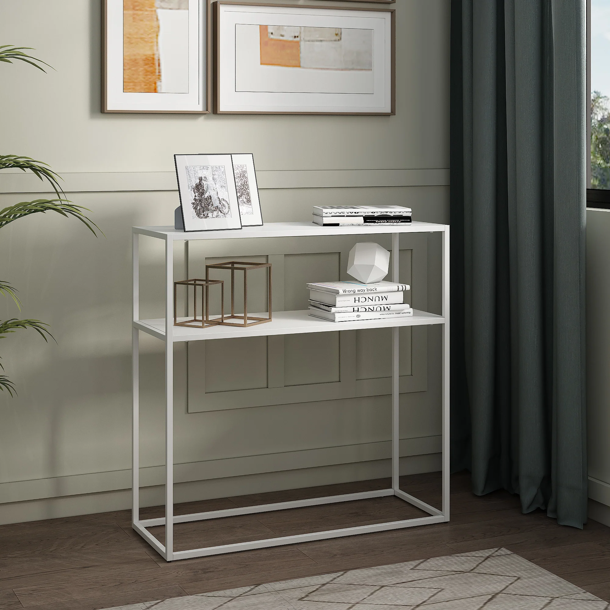 Console tafel Kuhmo sidetable 80x80x30 cm [en.casa] - Image 3