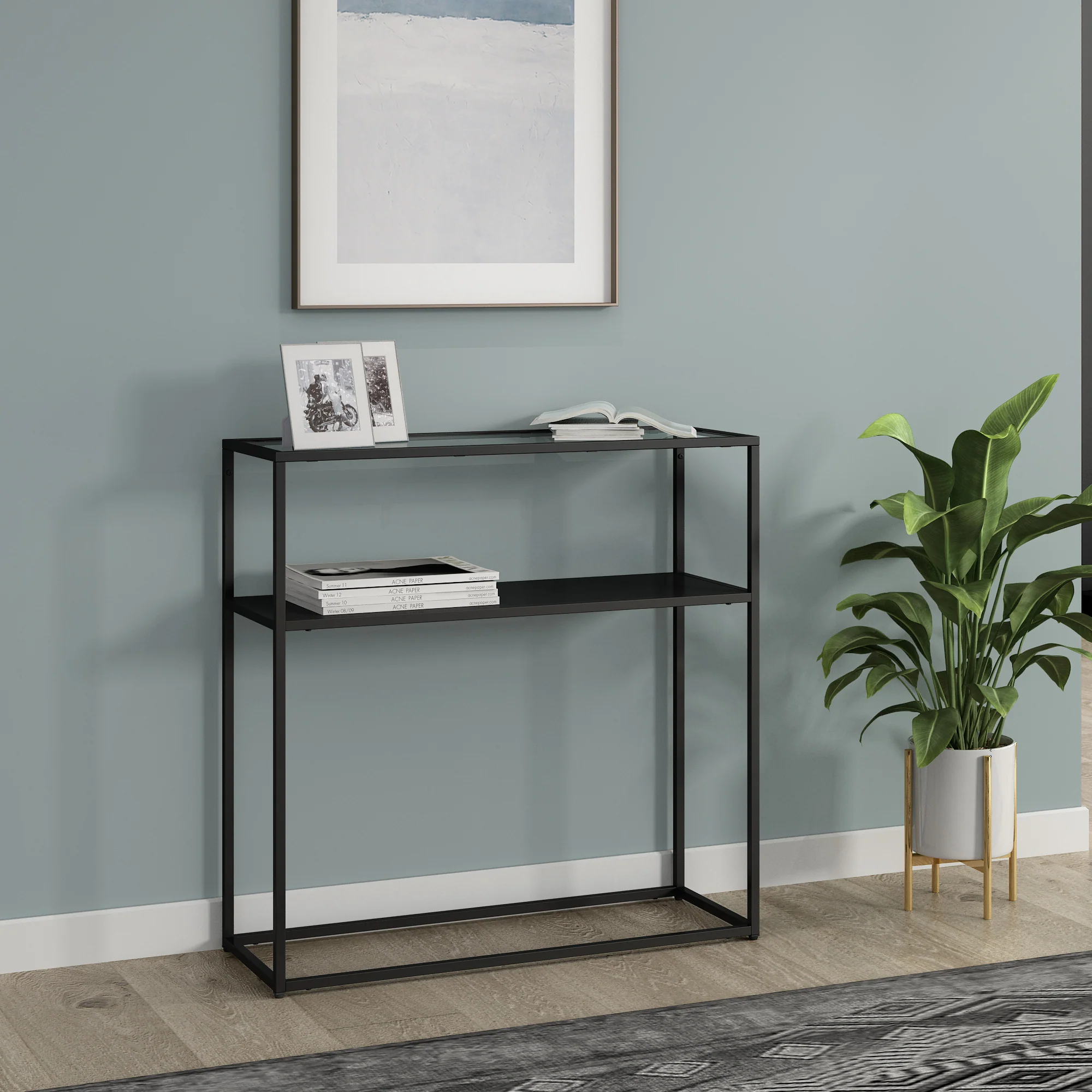 Console tafel Kuhmo sidetable 80x80x30 cm [en.casa] - Image 4