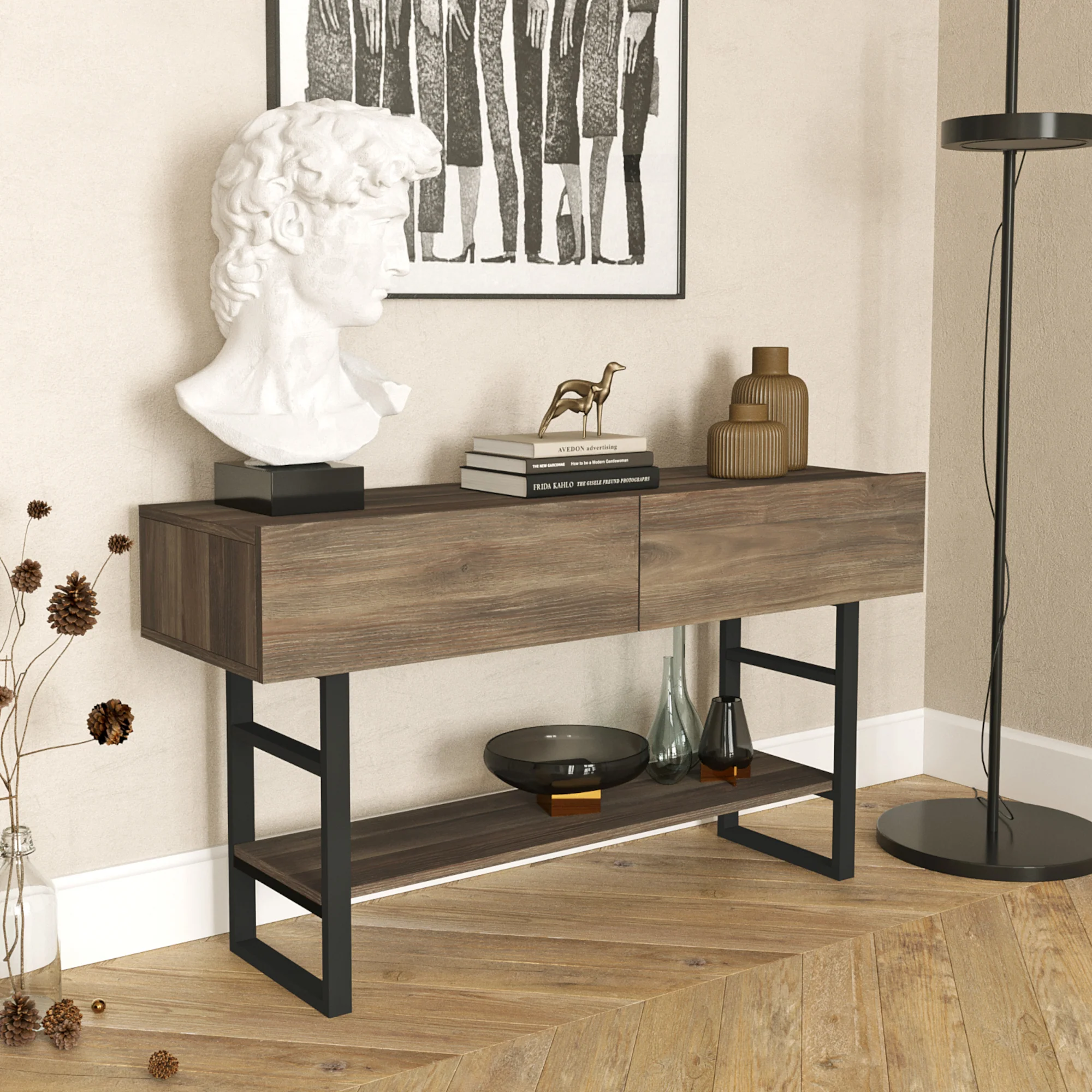 [en.casa] Console tafel sidetable Lappeenranta 139x43x76cm - 5 varianten - Image 2