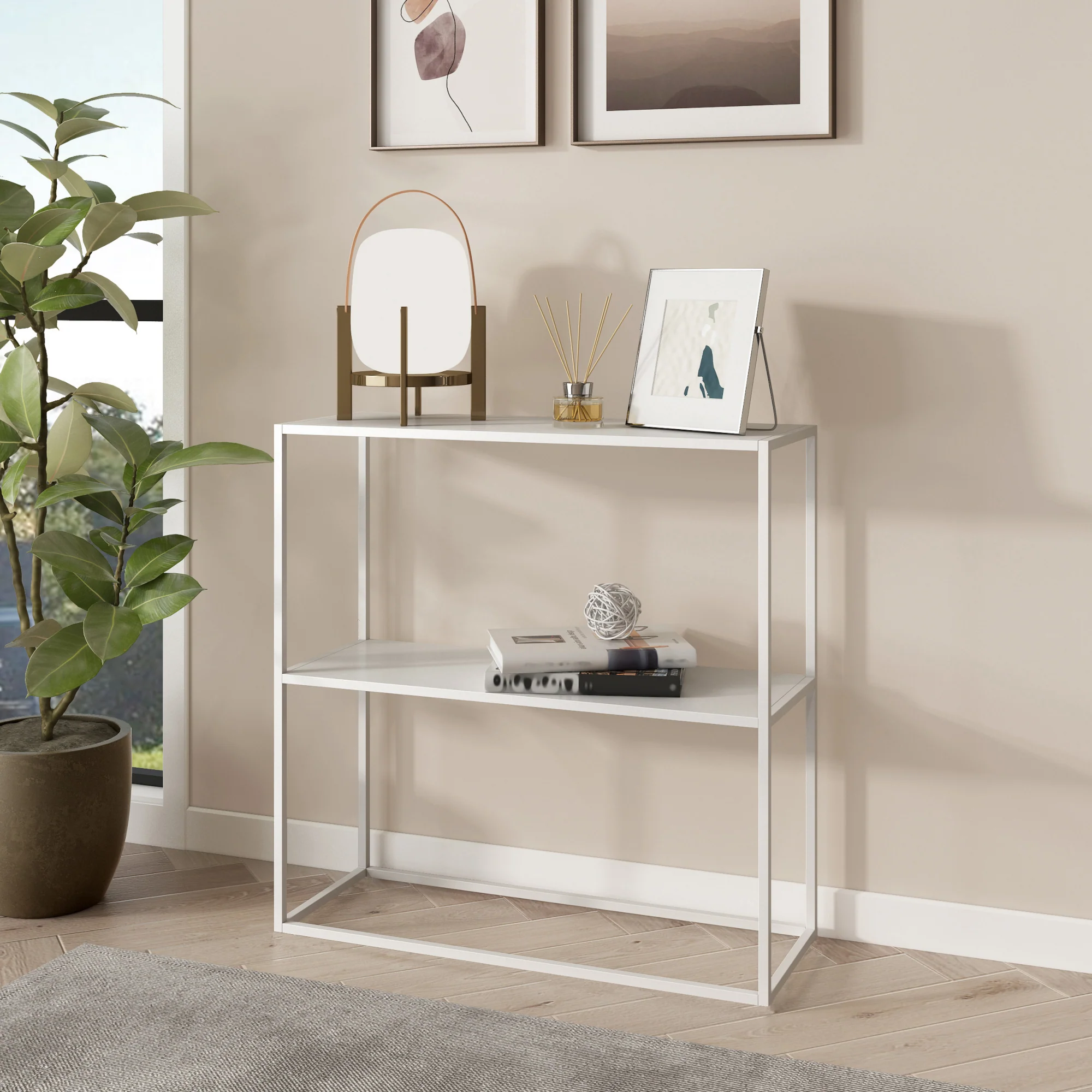 [en.casa] Console tafel Strömstad sidetable 80x79,5x26 cm - 2 varianten - Image 3