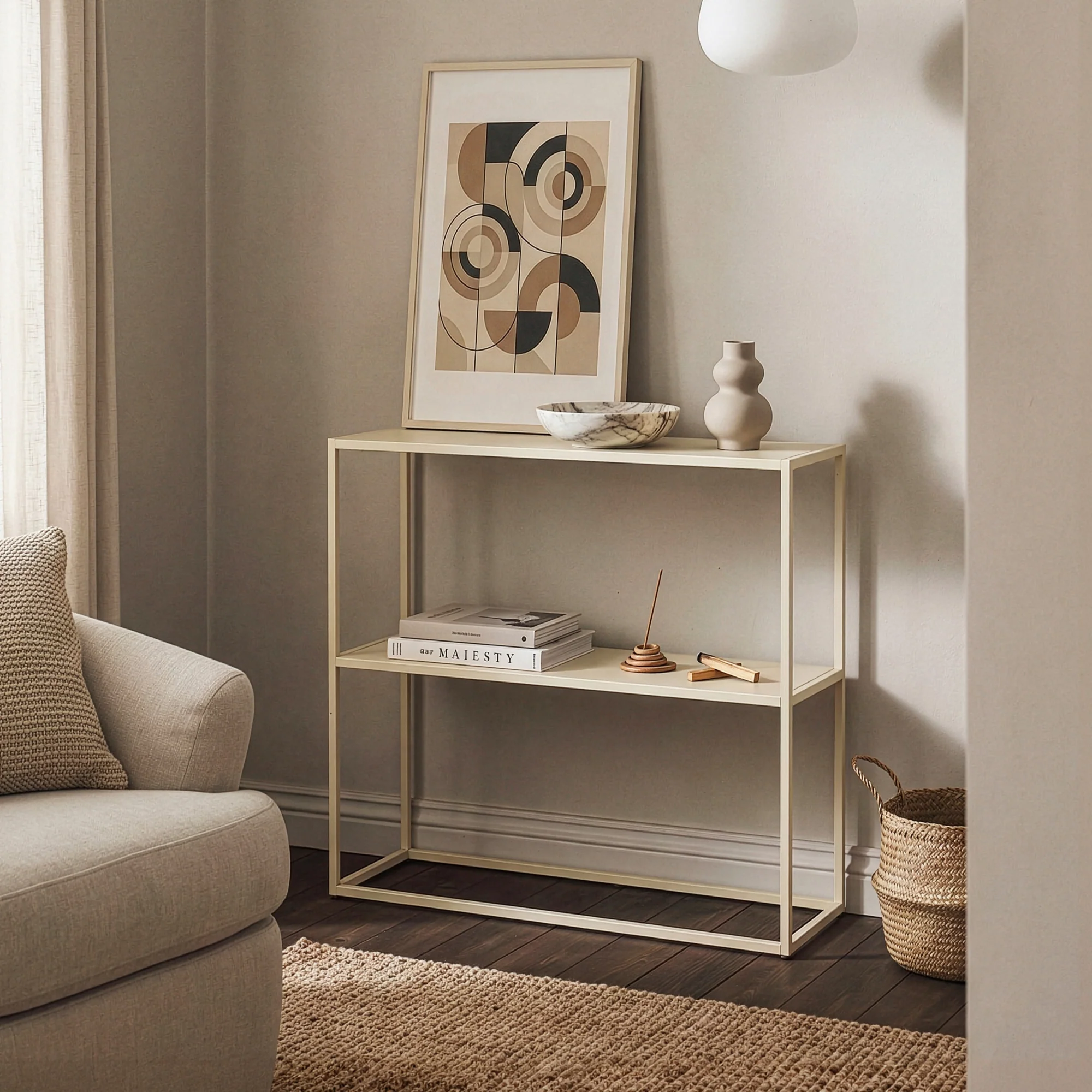 [en.casa] Console tafel Strömstad sidetable 80x79,5x26 cm - 2 varianten - Image 4