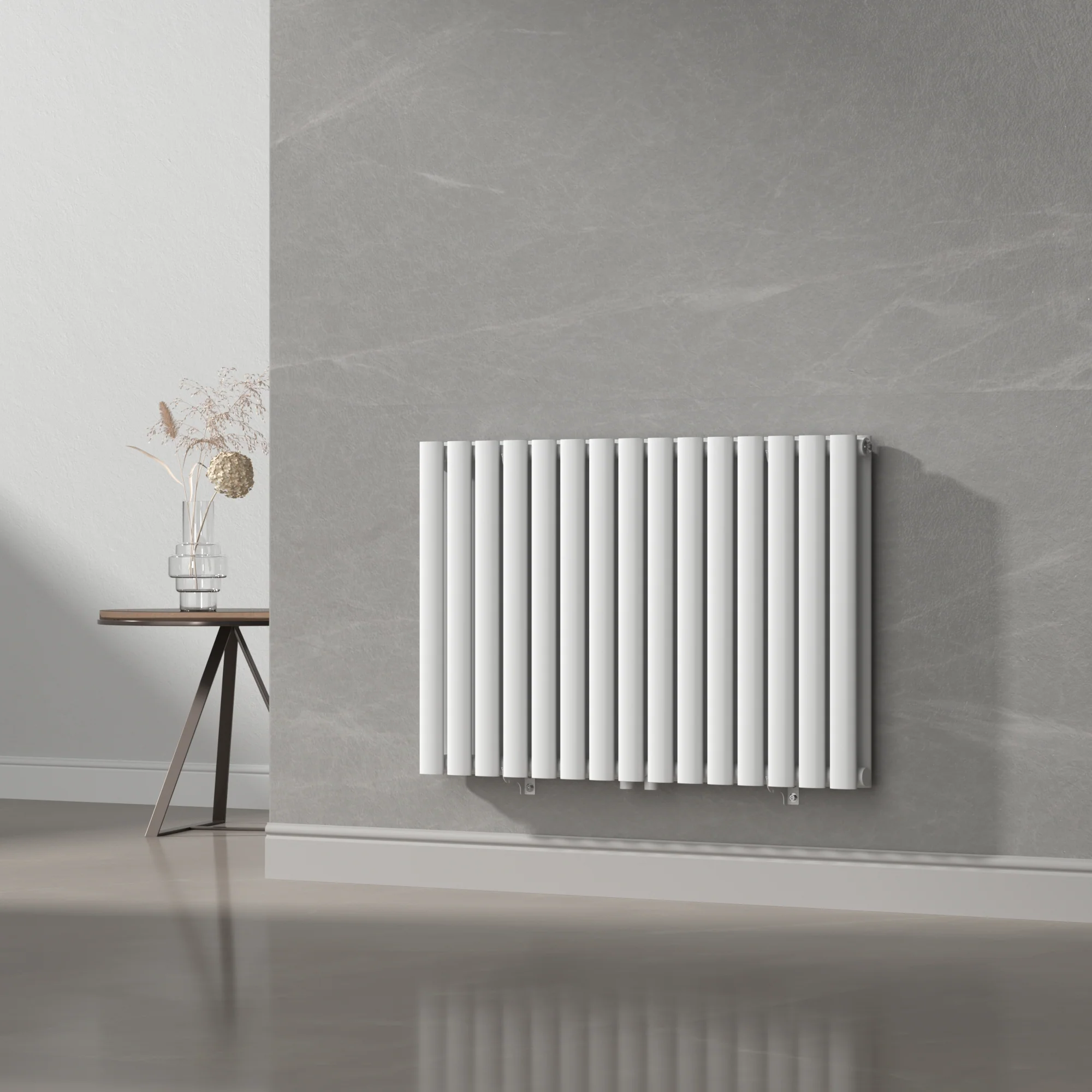 [neu.haus] Designradiator Nore 60x90x7,8 cm wit - Image 2
