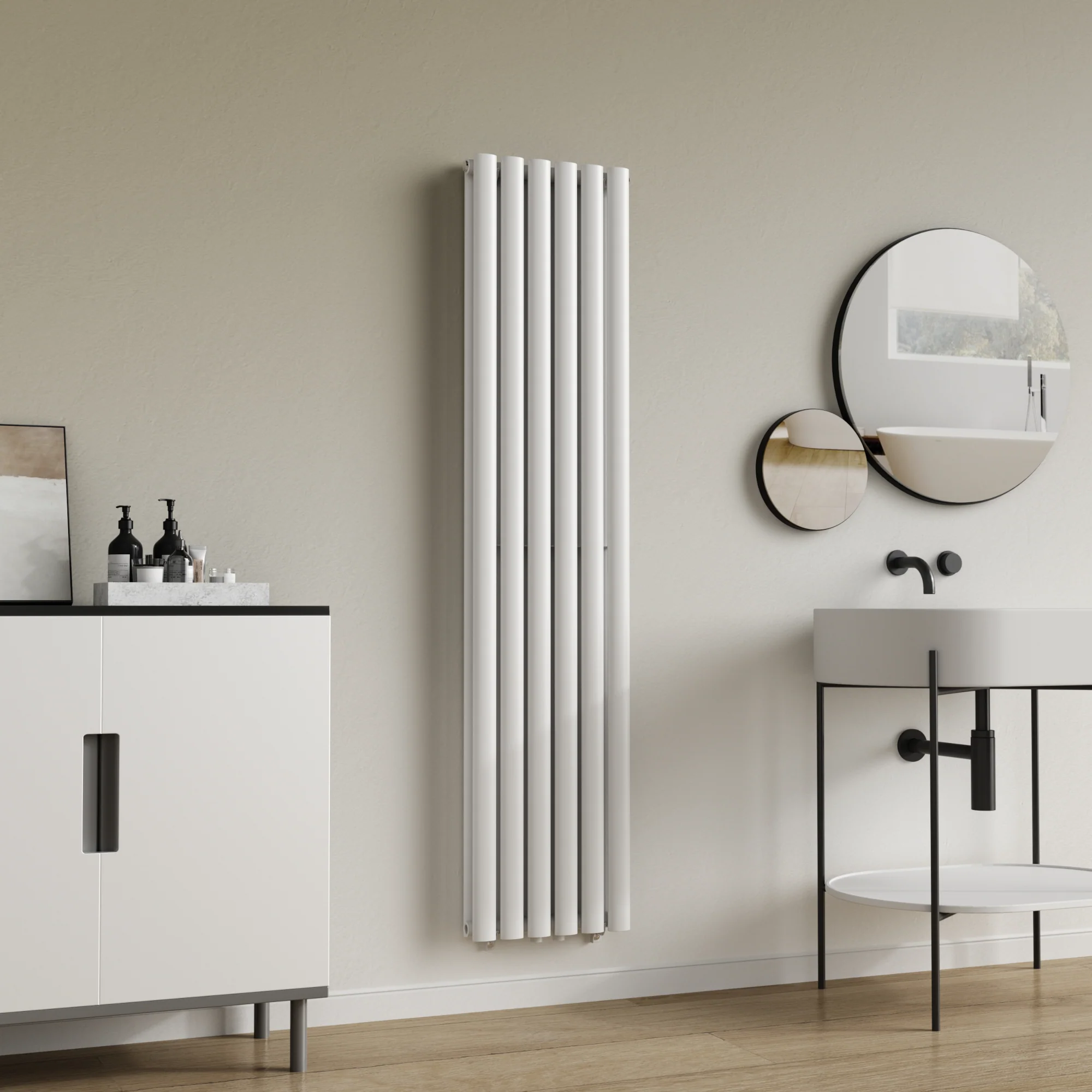 [neu.haus] Designradiator Nore 160x36x7,8 cm wit - Image 2