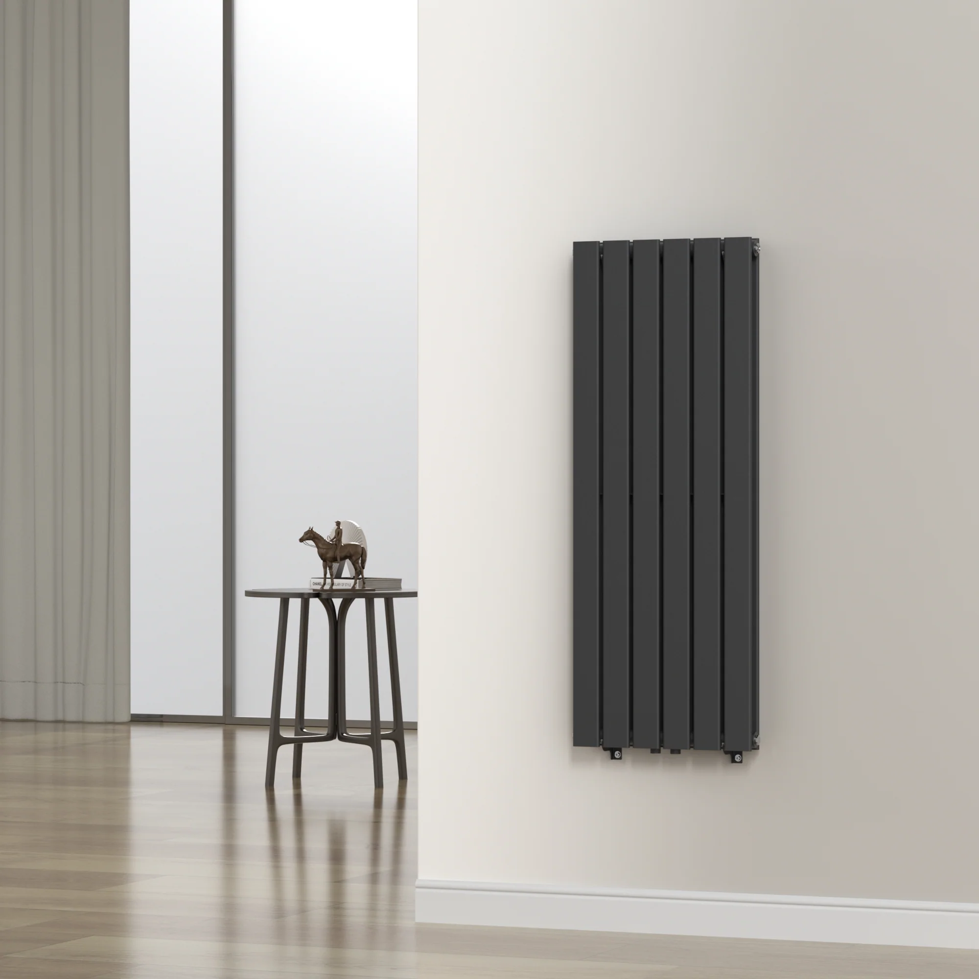 Designradiator Nore plat tweelaags