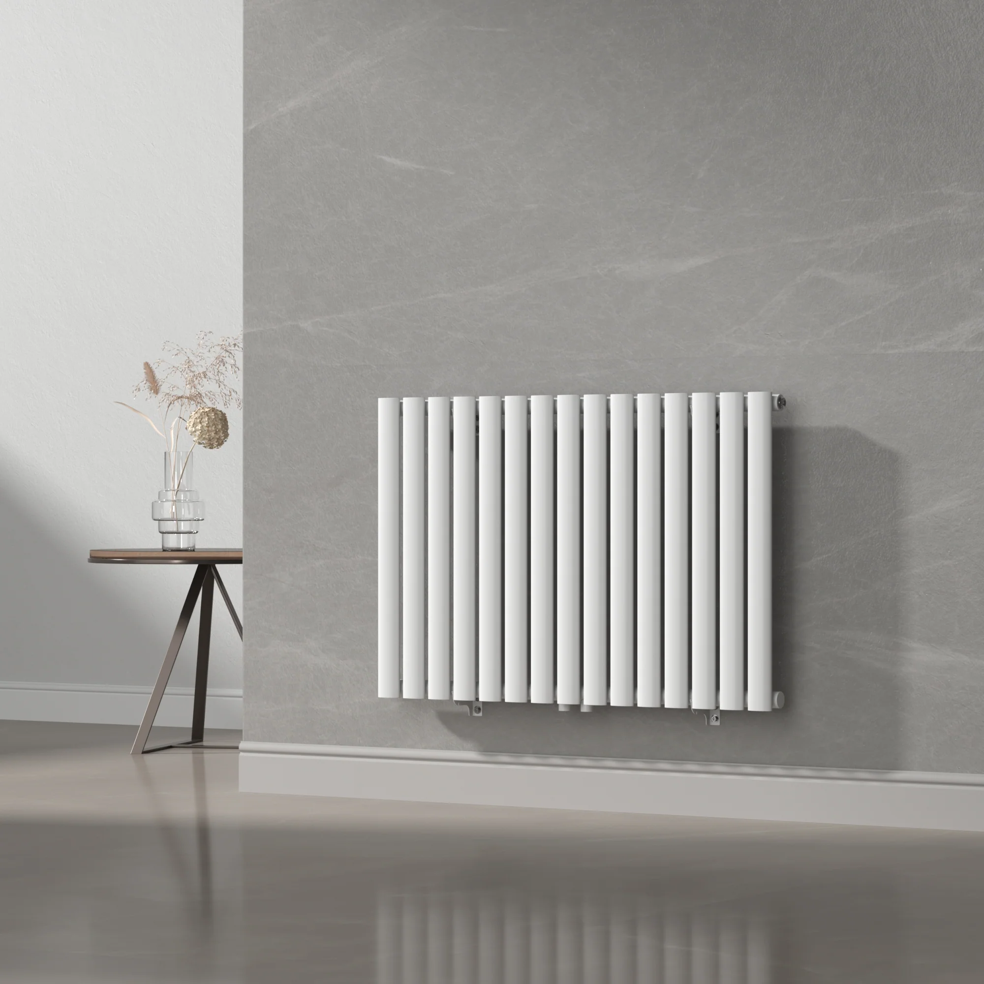 [neu.haus] Designradiator Nore 60x90x5,6 cm wit - Image 2