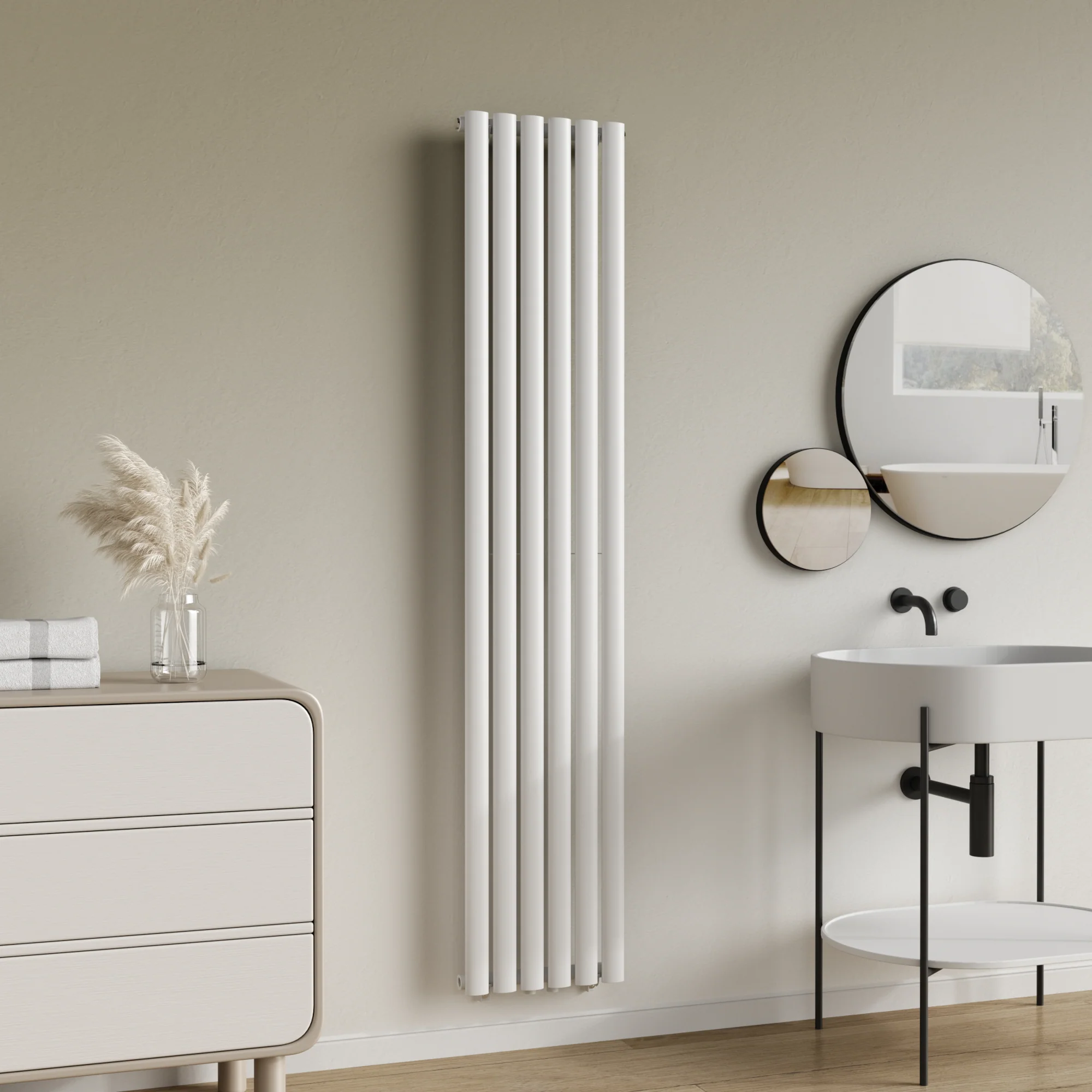 [neu.haus] Designradiator Nore 180x36x5,6 cm wit - Image 2