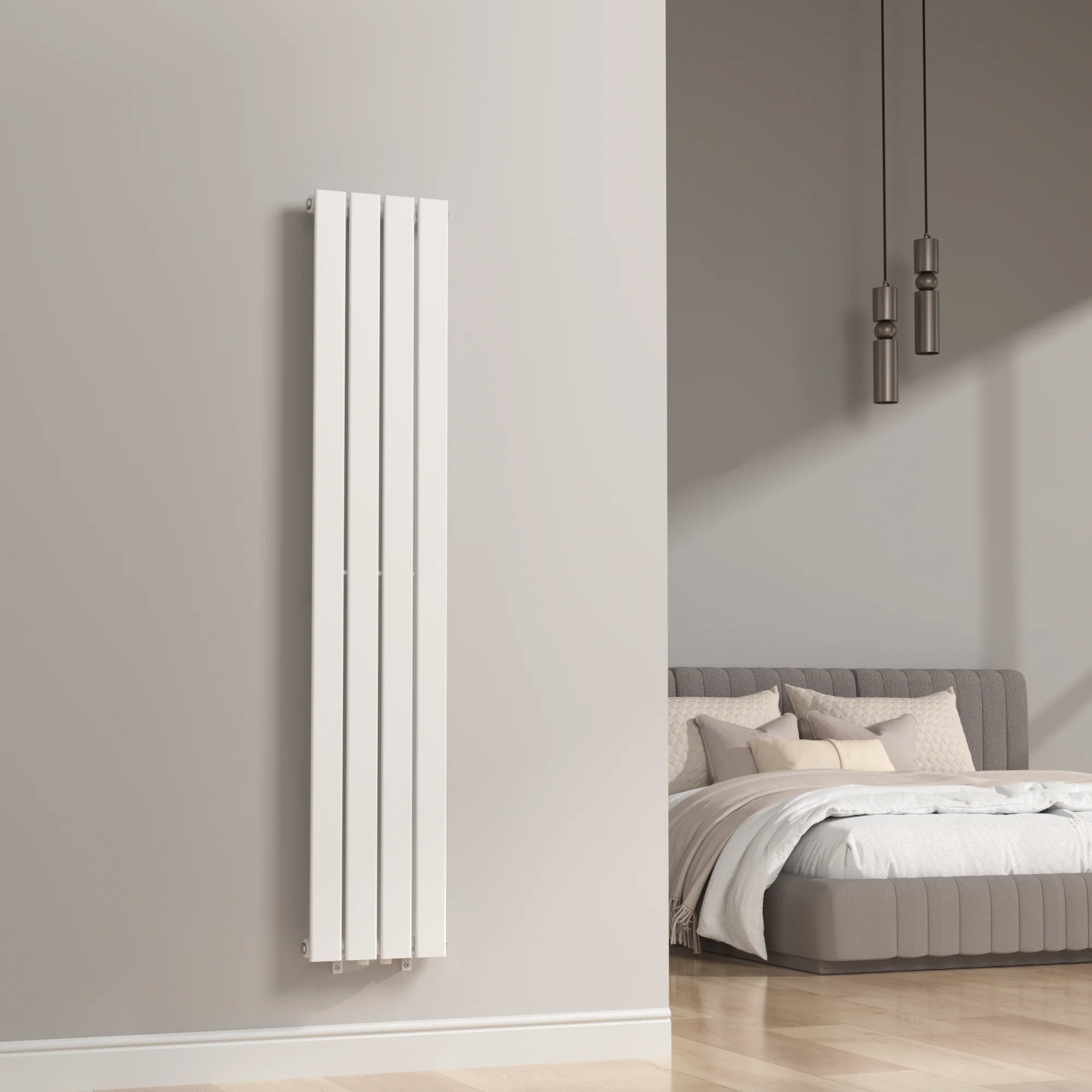 [neu.haus] Designradiator Nore 160x30x5,2 cm wit - Image 2