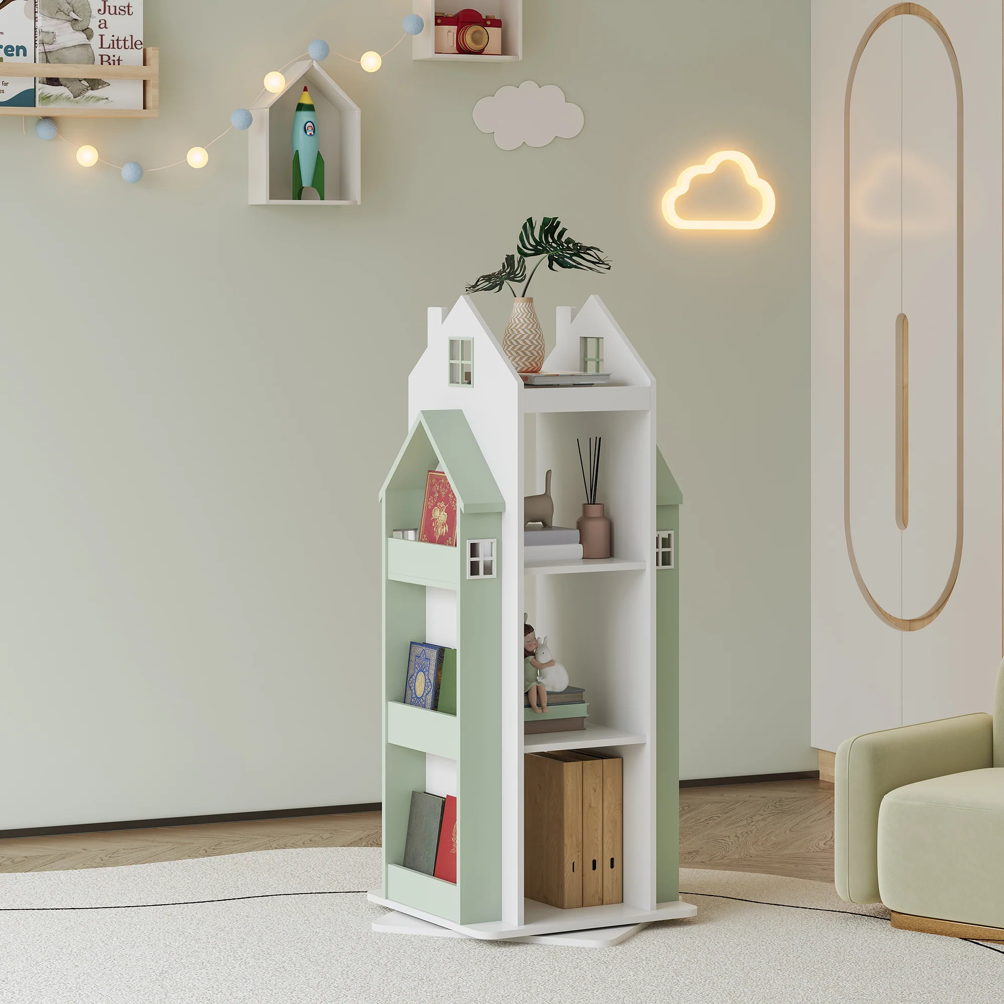 Kinderkast Vipsali 108x40x40 cm [en.casa] - Image 2