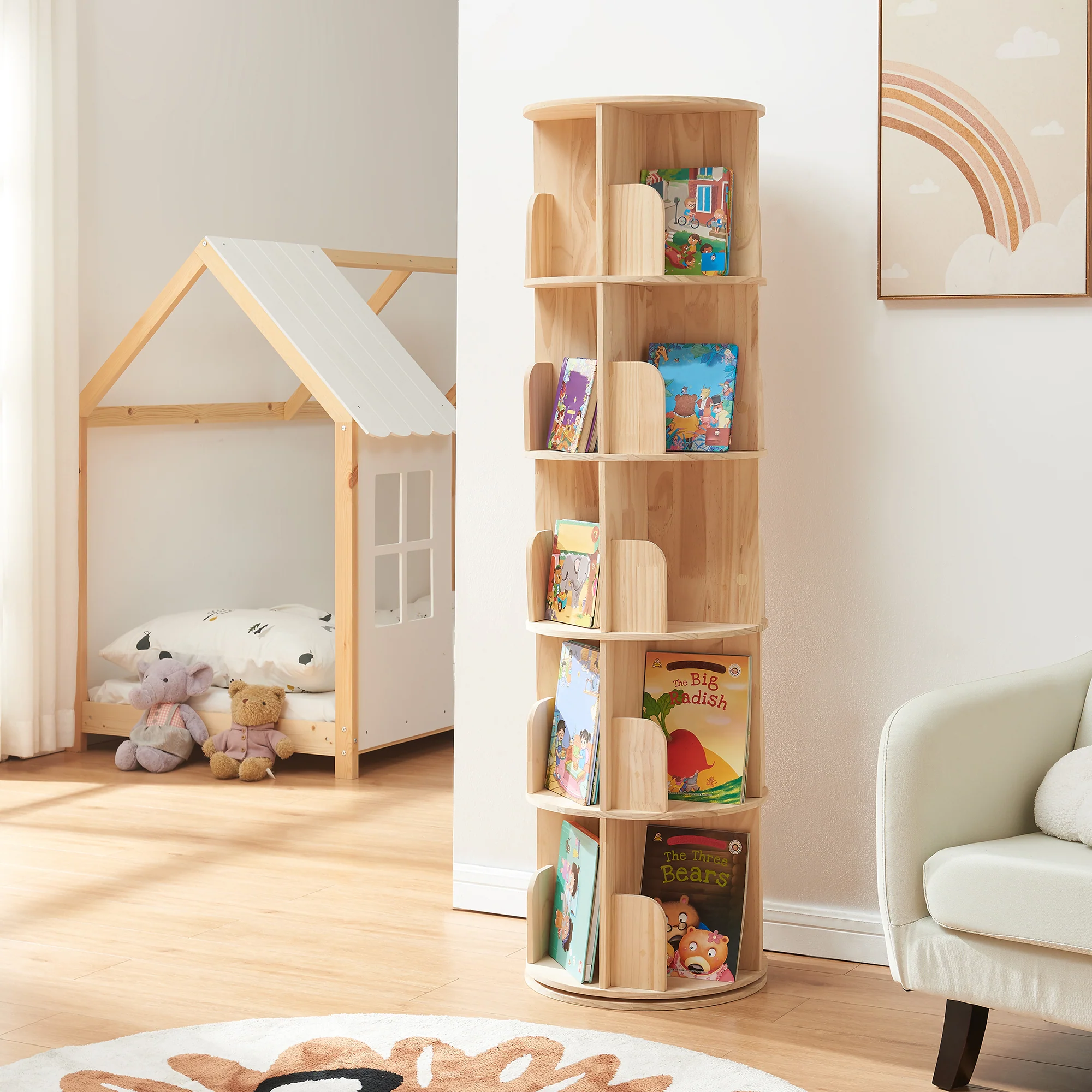 Kinderboekenkast Chasek naturel [en.casa] - Image 2