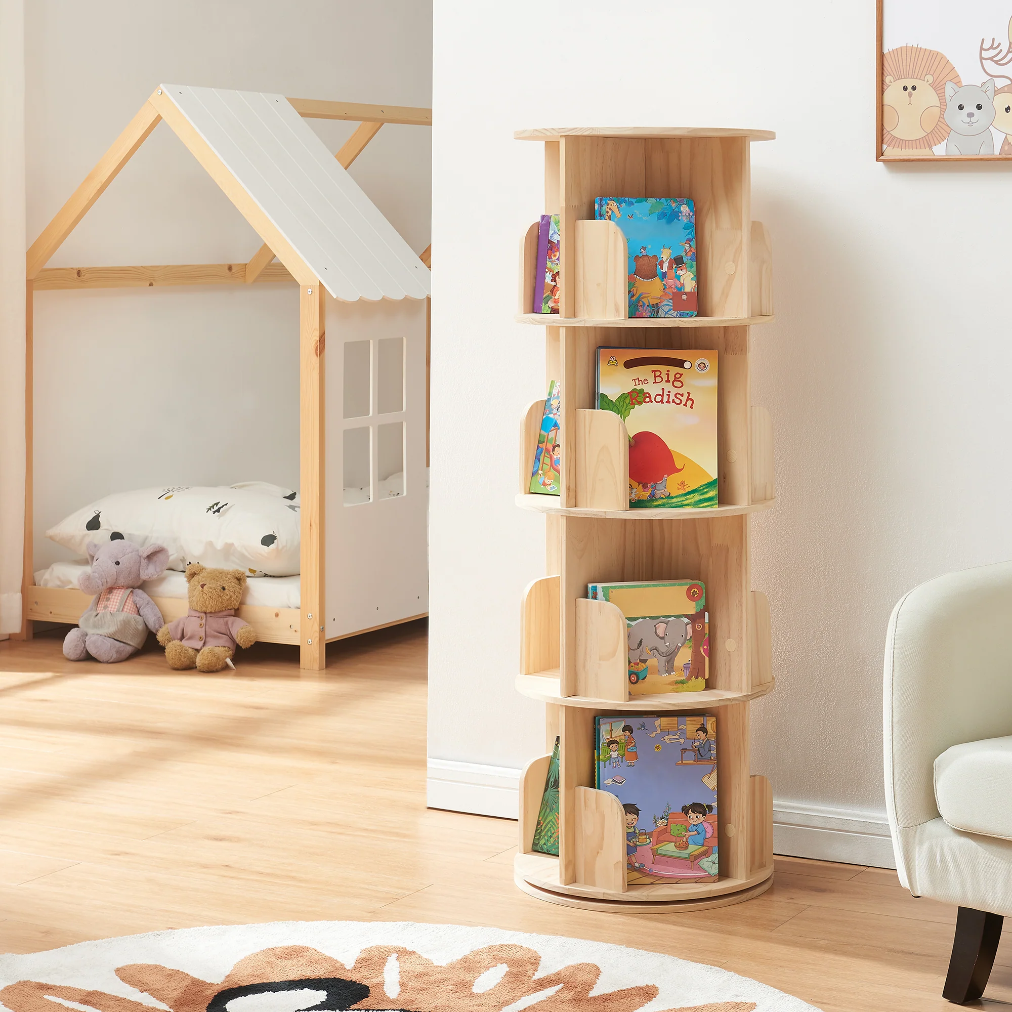 Kinderboekenkast Chasek naturel [en.casa] - Image 3