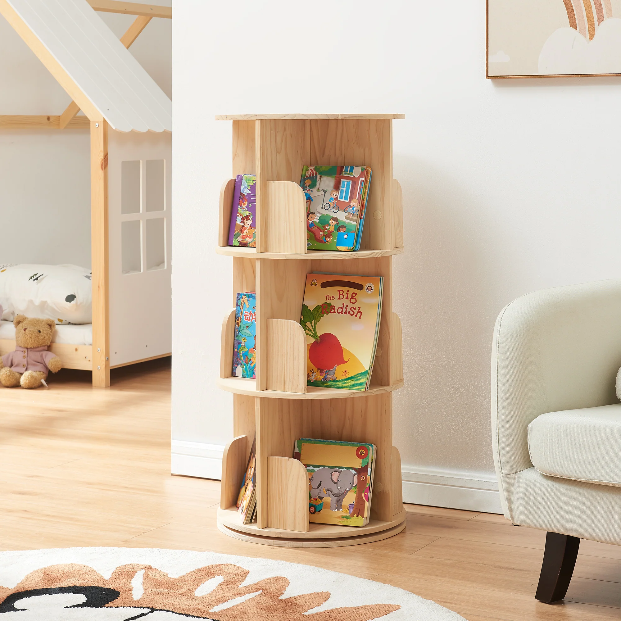 Kinderboekenkast Chasek naturel [en.casa] - Image 4