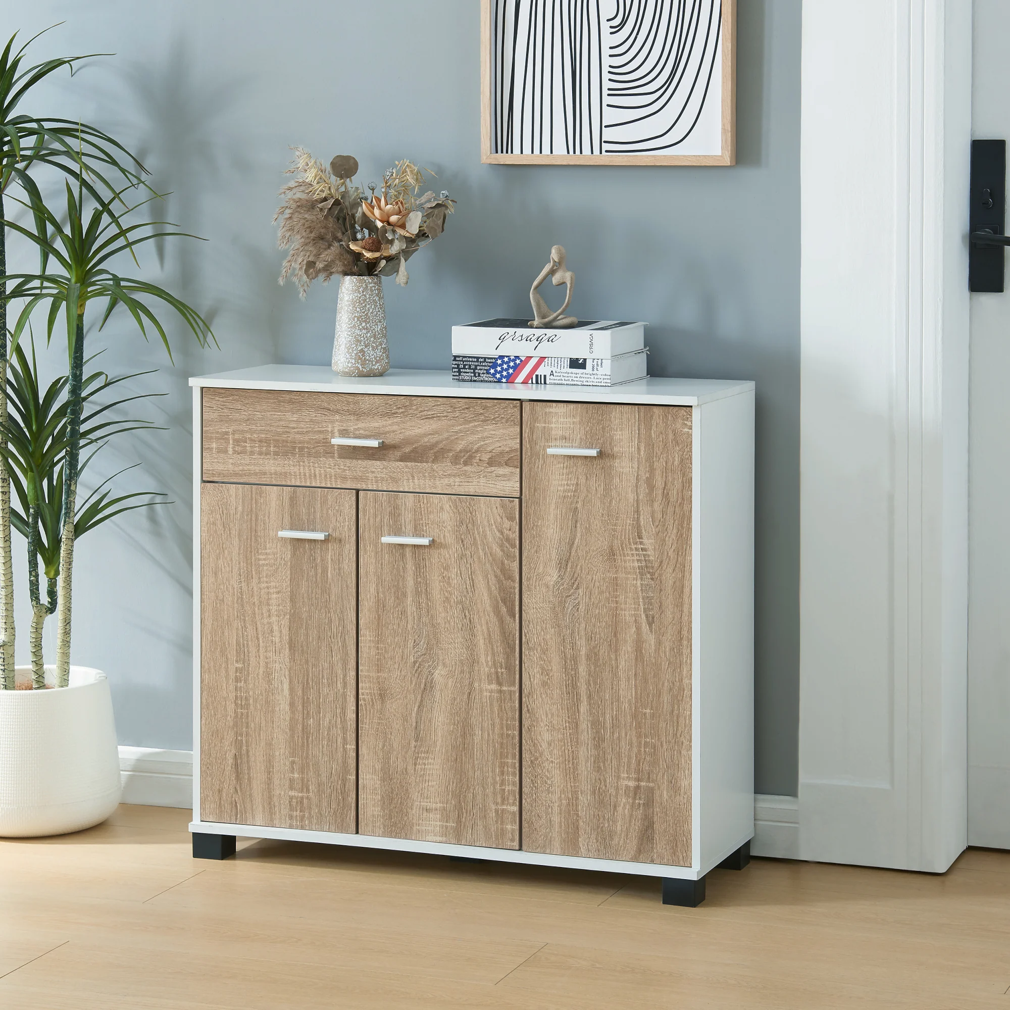 [en.casa] Halmeubel Bobeck 72x80x28 cm - 3 varianten