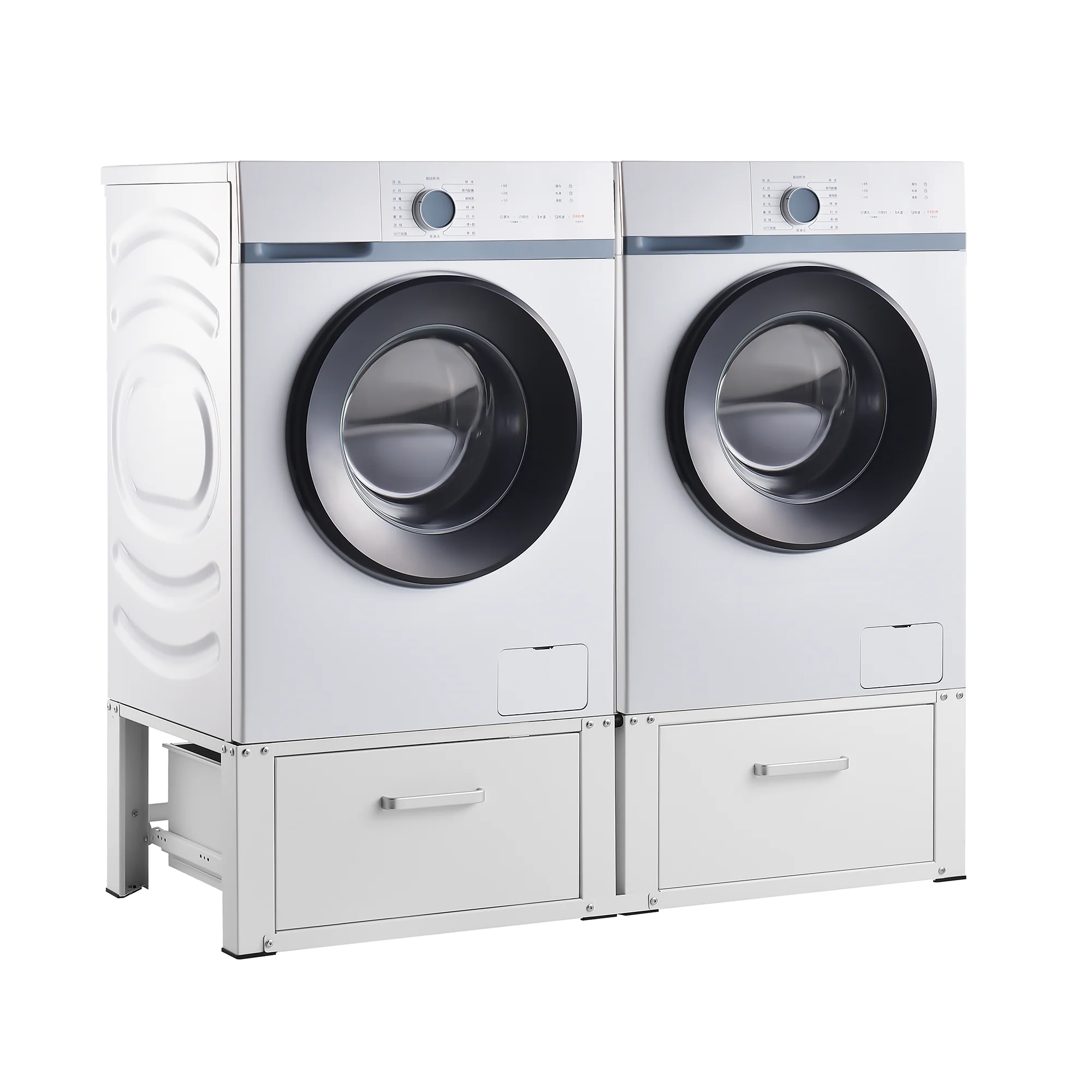 [en.casa] Wasmachine sokkel dubbel Heyen verhoger met lades
