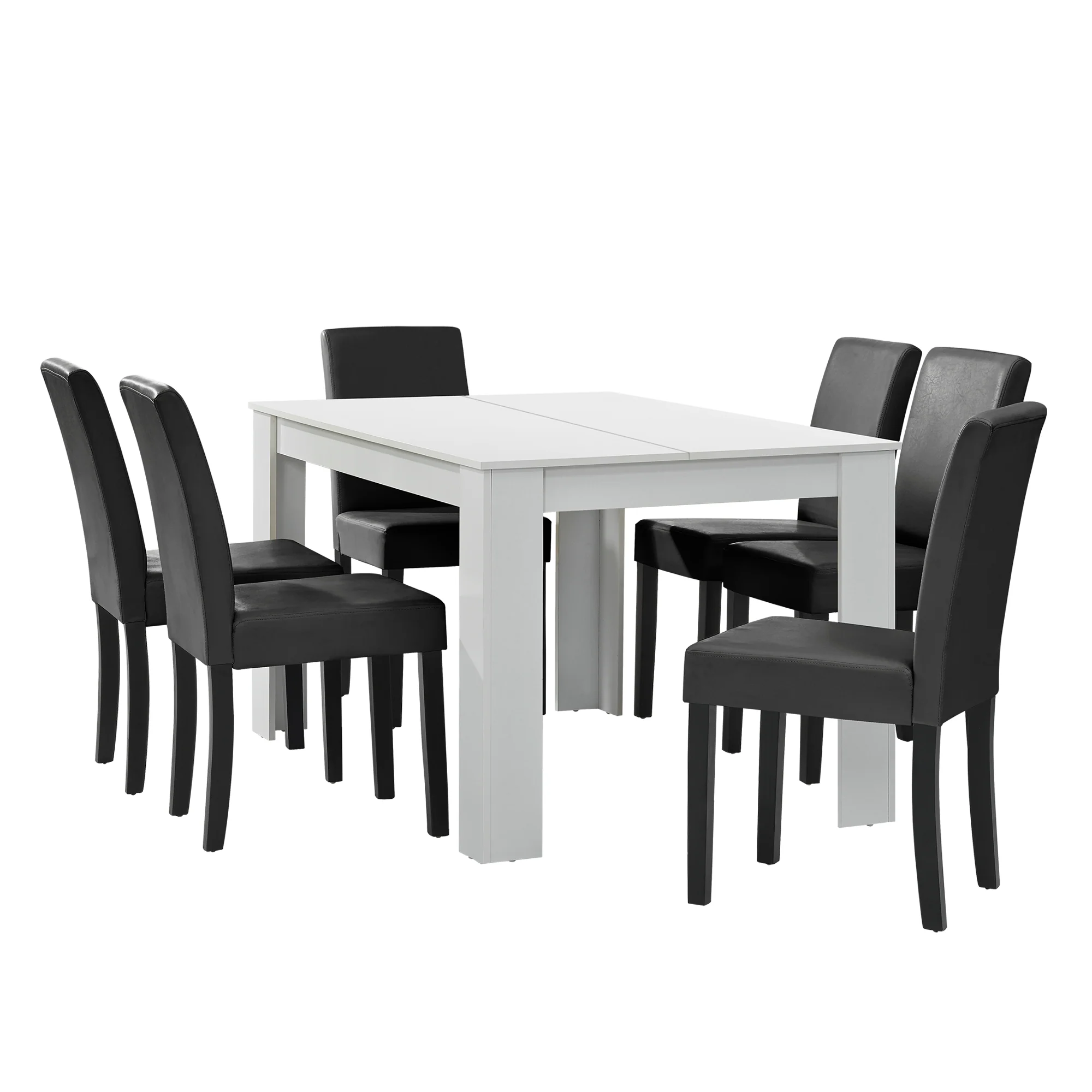 Eetkamerset eethoek 7-delig set tafel en stoelen - 24 varianten - Image 4