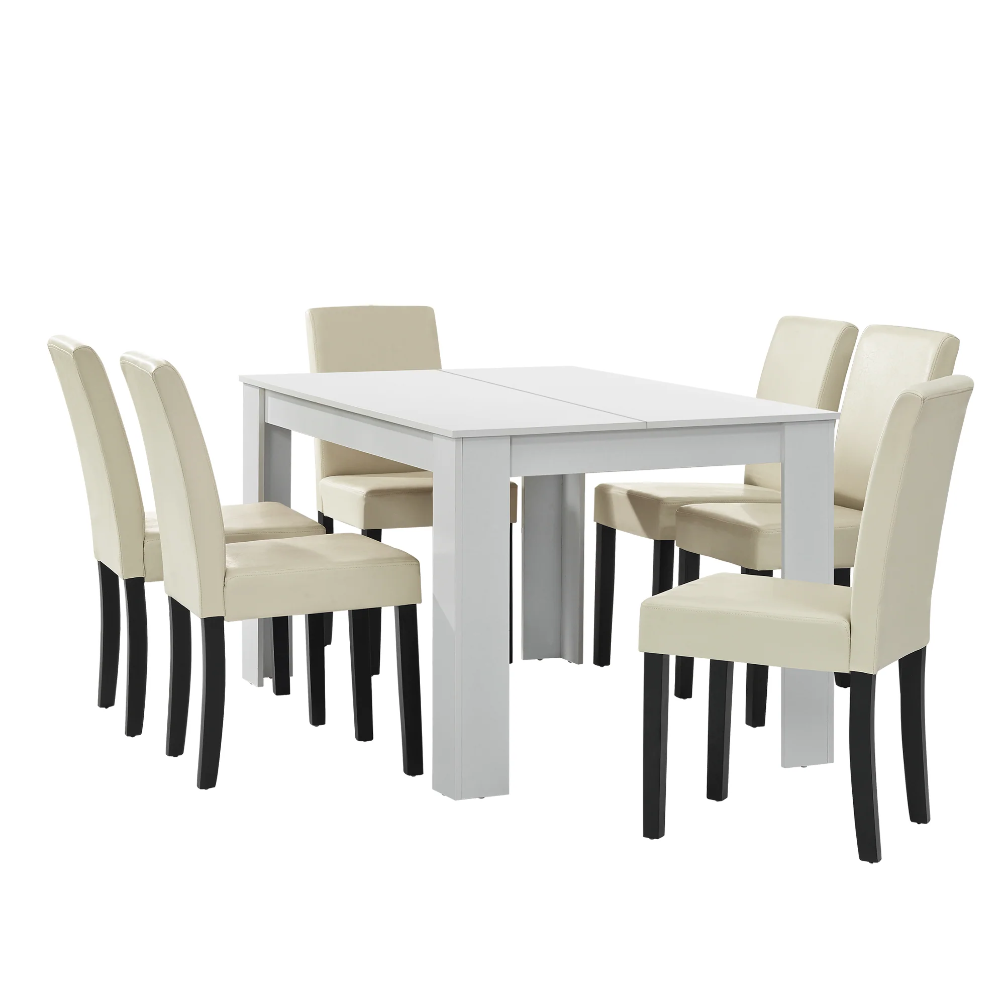 Eetkamerset eethoek 7-delig set tafel en stoelen - 24 varianten - Image 5