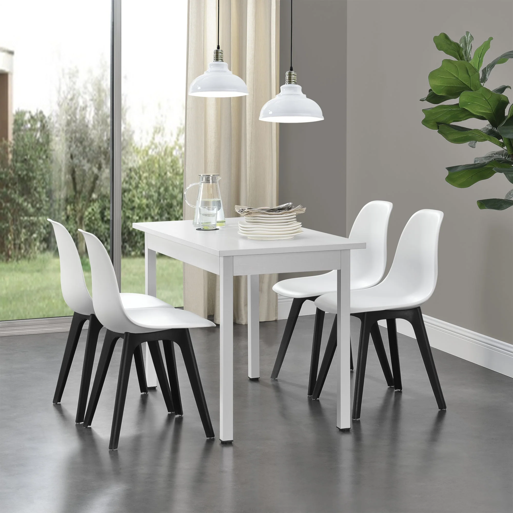 Eetkamerset eethoek Lendava 5-delig tafel met 4 stoelen - 4 varianten - Image 8