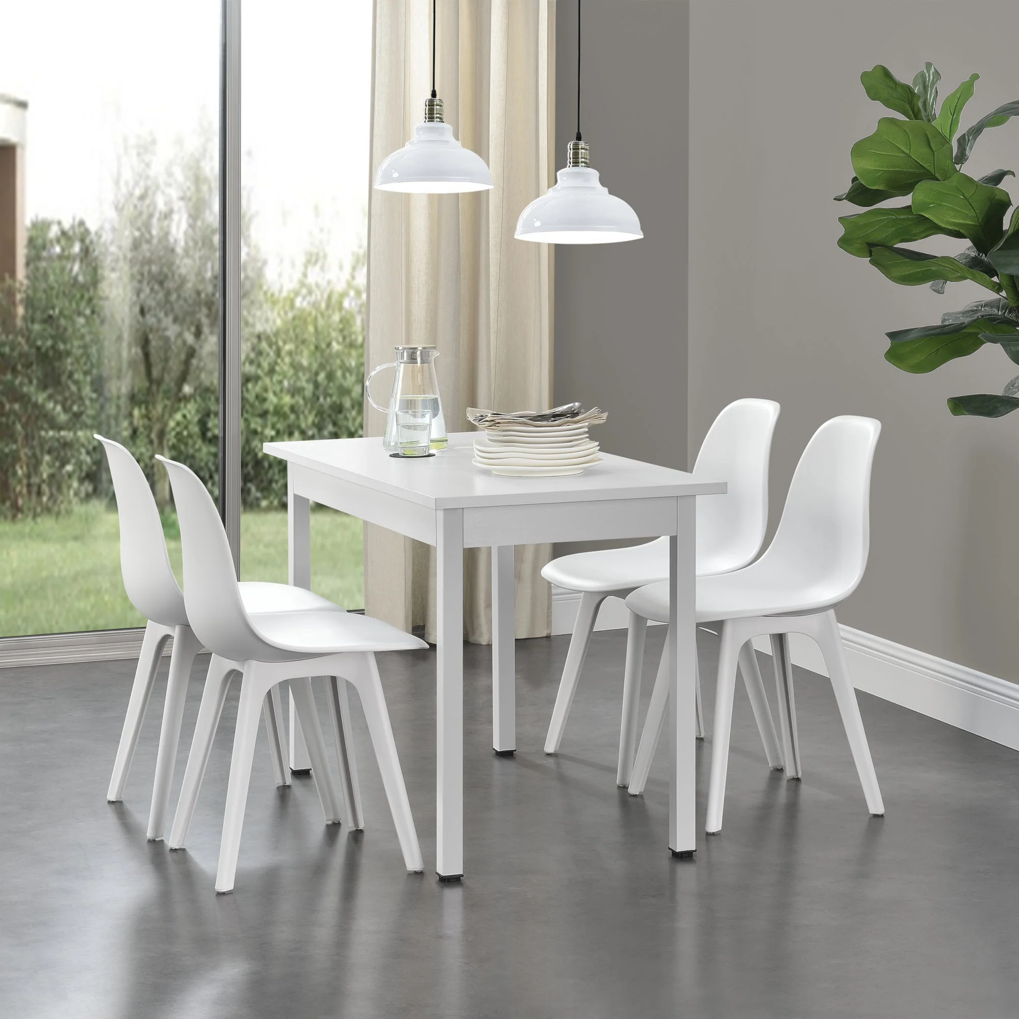 Eetkamerset eethoek Lendava 5-delig tafel met 4 stoelen - 4 varianten - Image 9