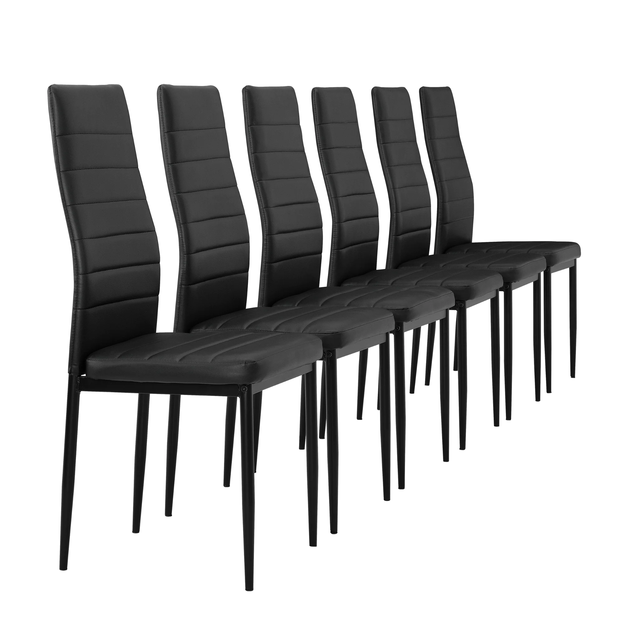 Eetkamerstoel Graz 96x43x52 cm set van 6 kunstleer - 3 varianten - Image 3