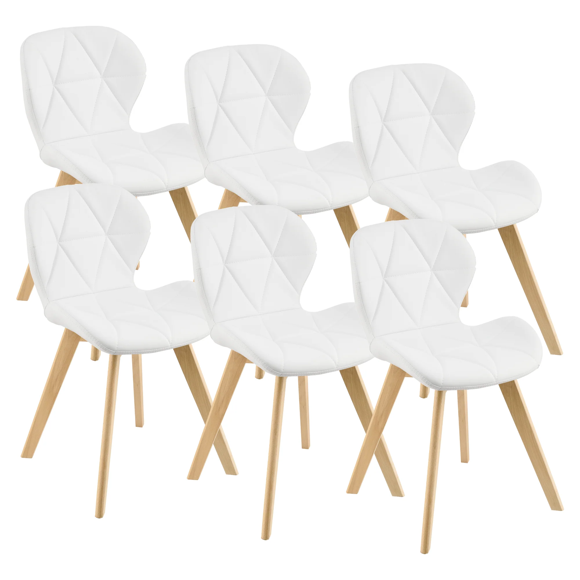 Eetkamerstoelen Älmhult set van 6 stuks [en.casa]
