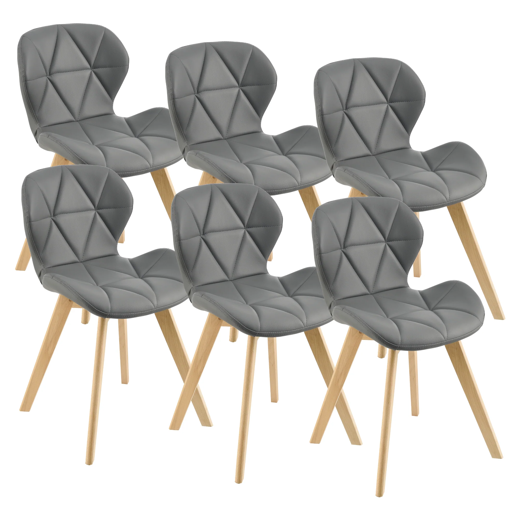 Eetkamerstoelen Älmhult set van 6 stuks [en.casa] - Image 4