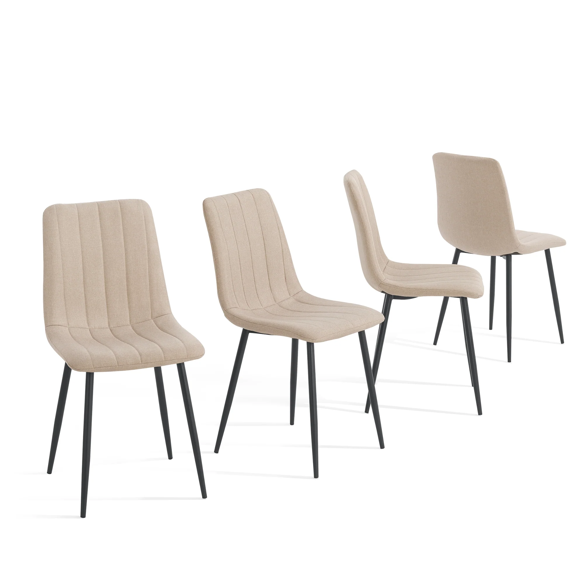 Eetkamerstoel set van 4 Elsern 89x43x52 cm [en.casa] - Image 2