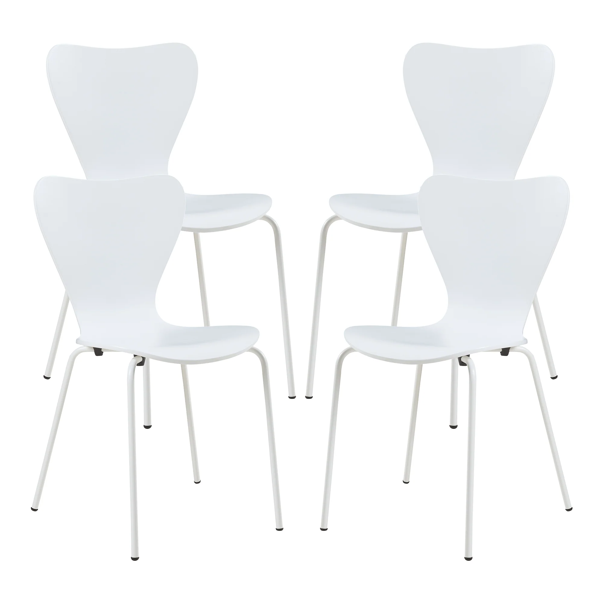 Eetkamerstoel Essunga 80x48x45,5 cm set van 4 [en.casa] - Image 2