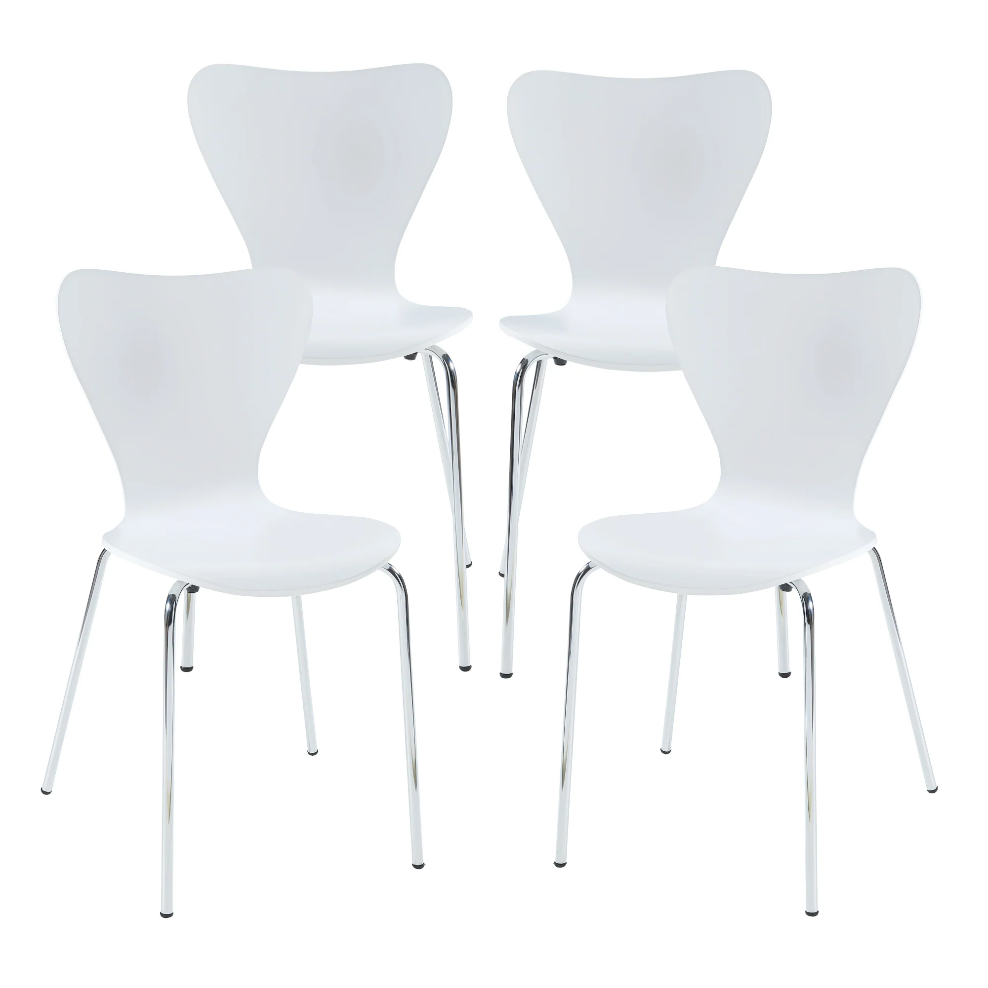 Eetkamerstoel Essunga 80x48x45,5 cm set van 4 [en.casa] - Image 4