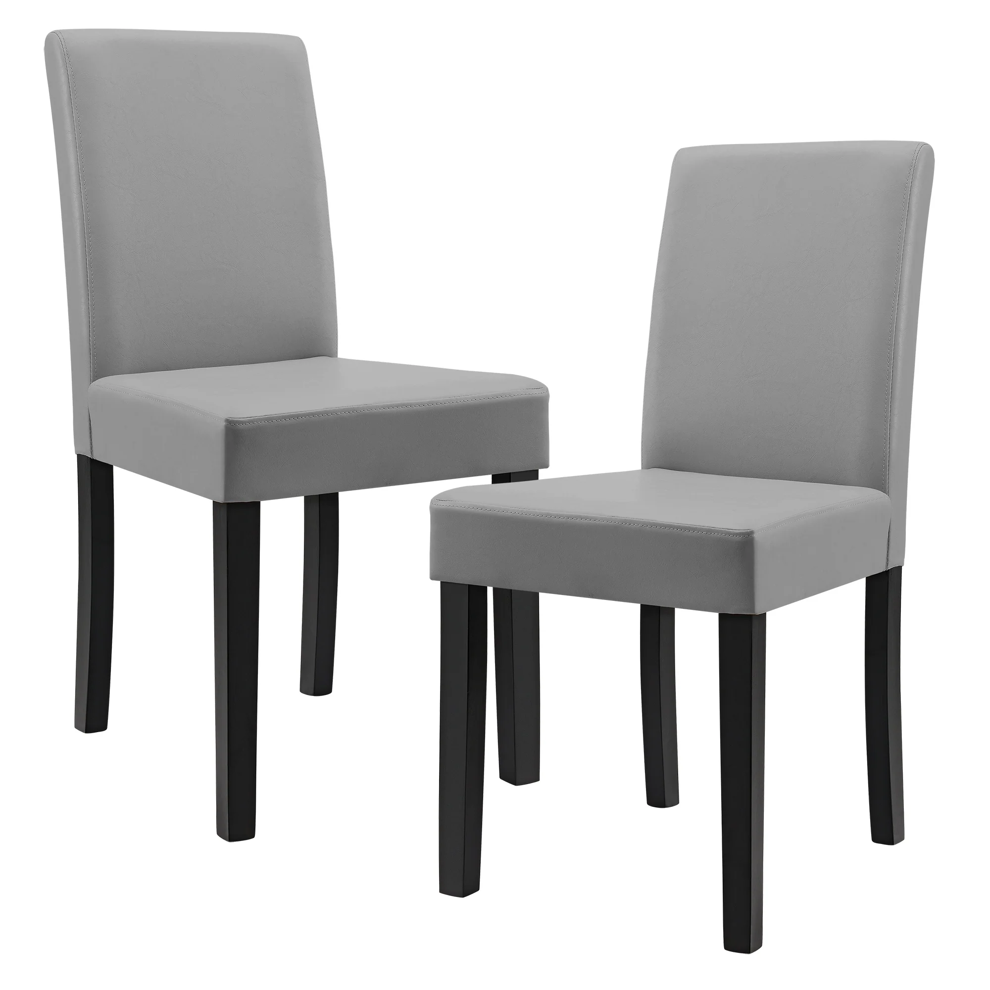 Eetkamerstoel set van 2 Hamburg 2-delig eetkamerstoelen set kunstleer [en.casa] - Image 4
