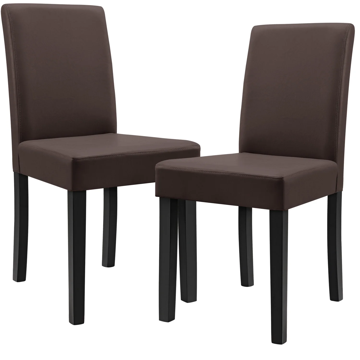 Eetkamerstoel set van 2 Hamburg 2-delig eetkamerstoelen set kunstleer [en.casa] - Image 7