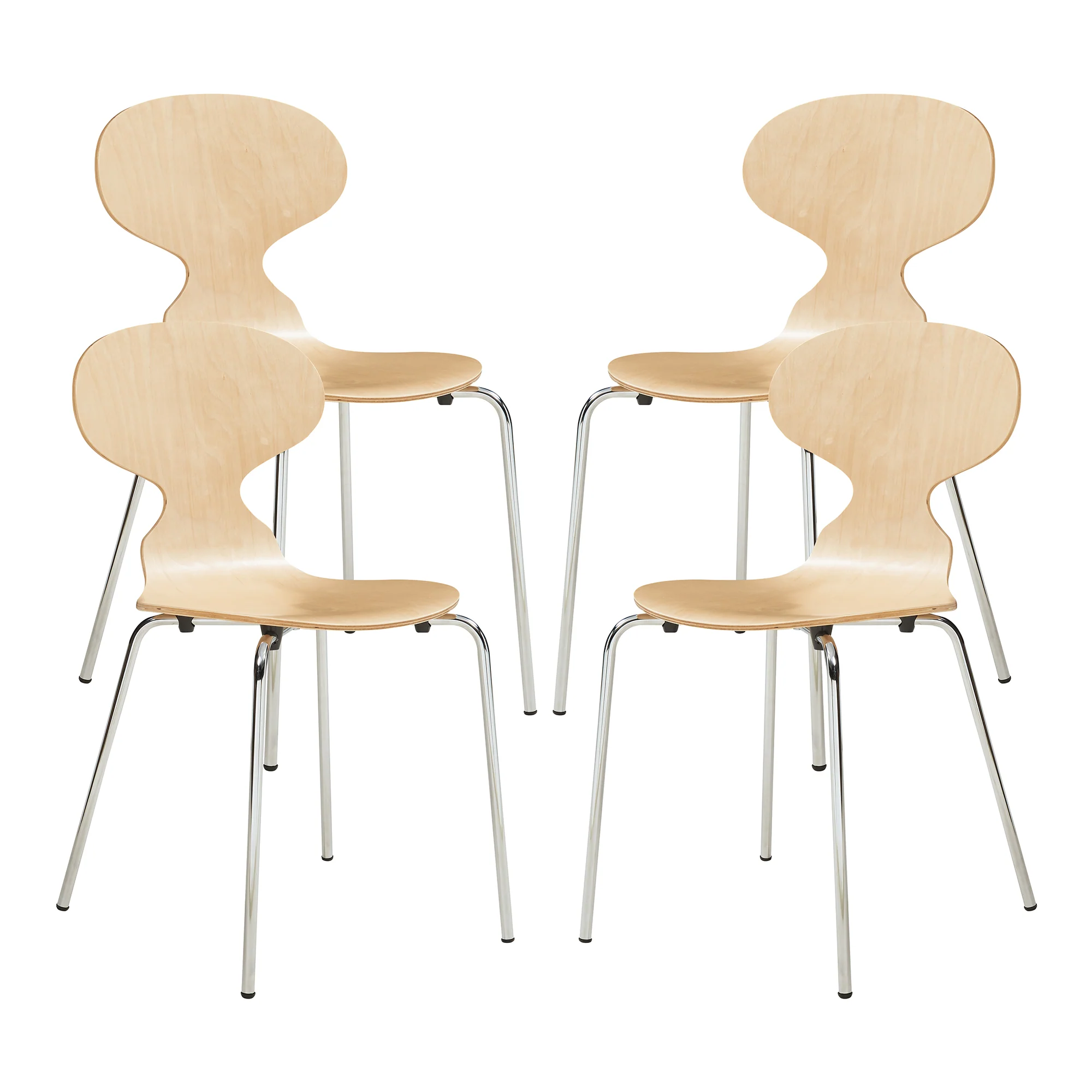 Eetkamerstoelen Kil set van 4 [en.casa]
