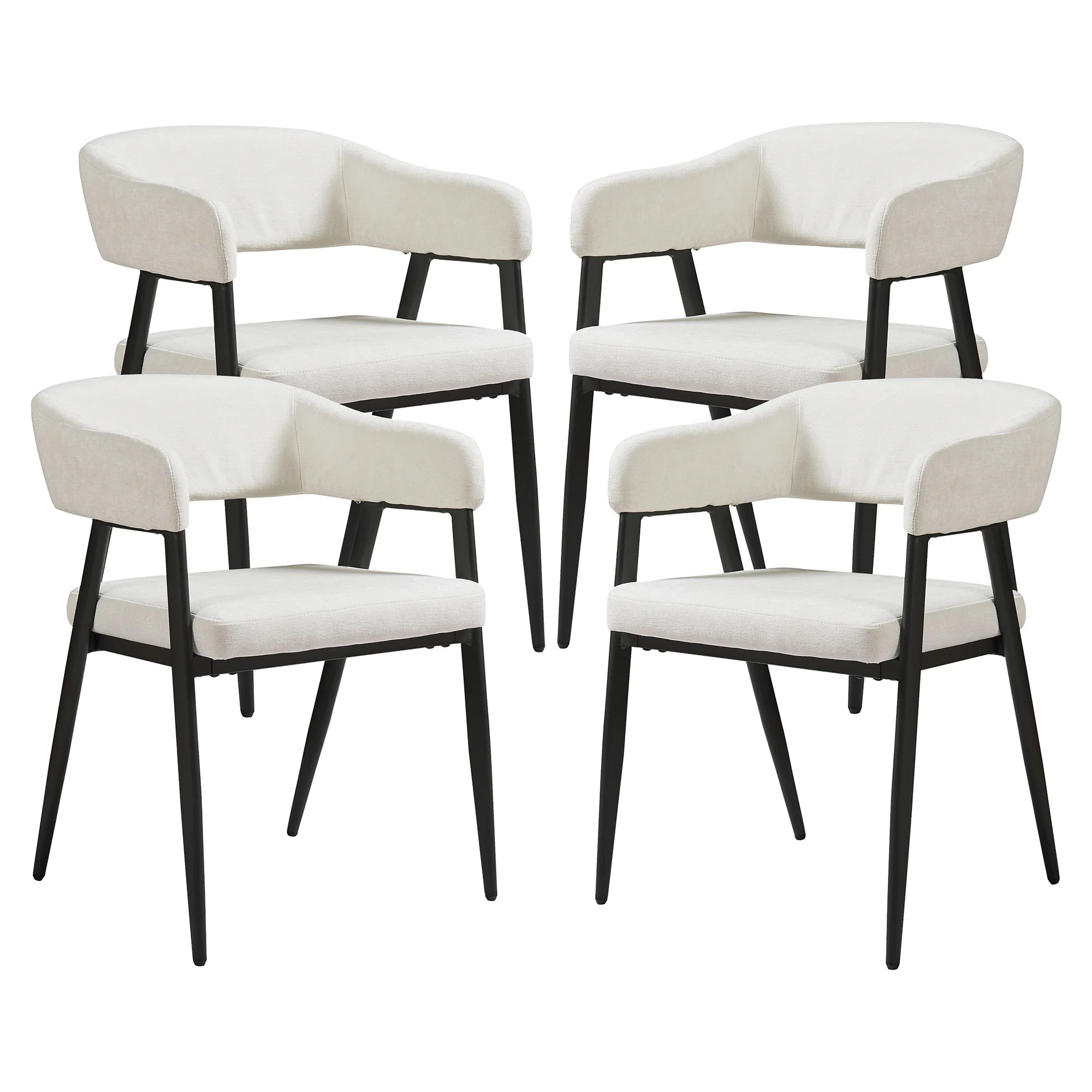 Eetkamerstoel Kohlmand set 77x59x55 cm [en.casa] - Image 3