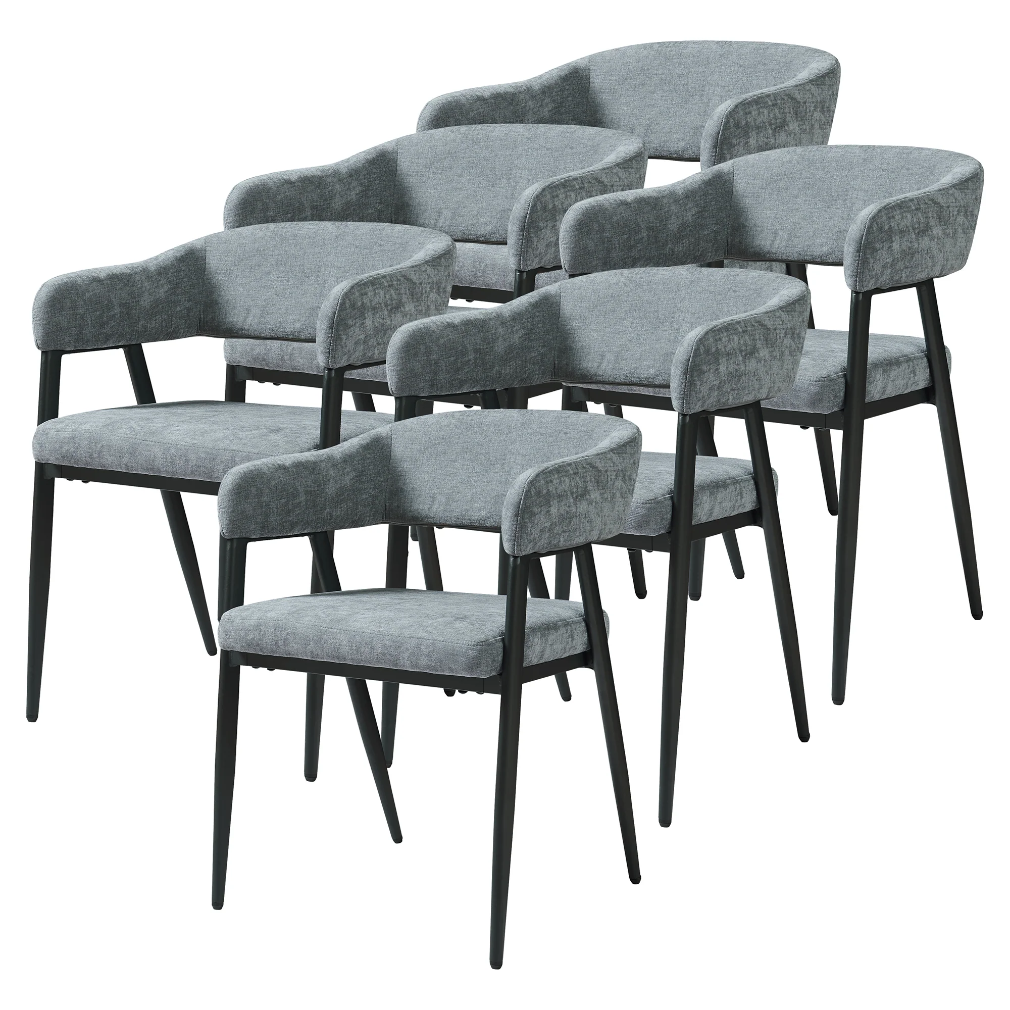 Eetkamerstoel Kohlmand set 77x59x55 cm [en.casa] - Image 8