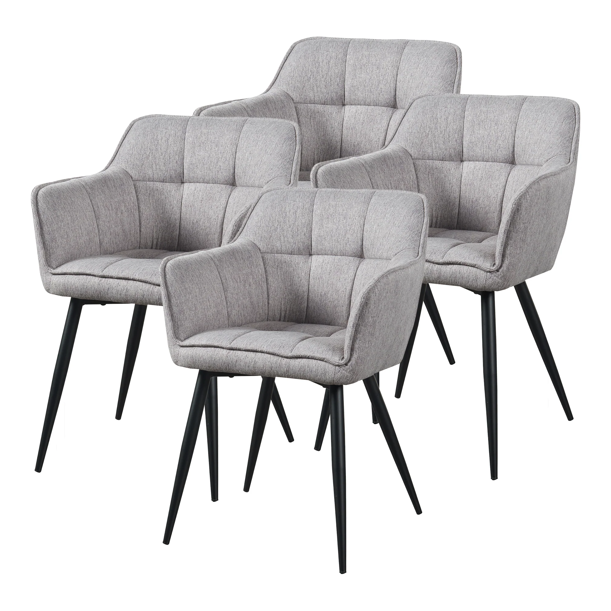 Eetkamerstoelen Birmingham fauteuils 81x57x53 cm [en.casa] - Image 2
