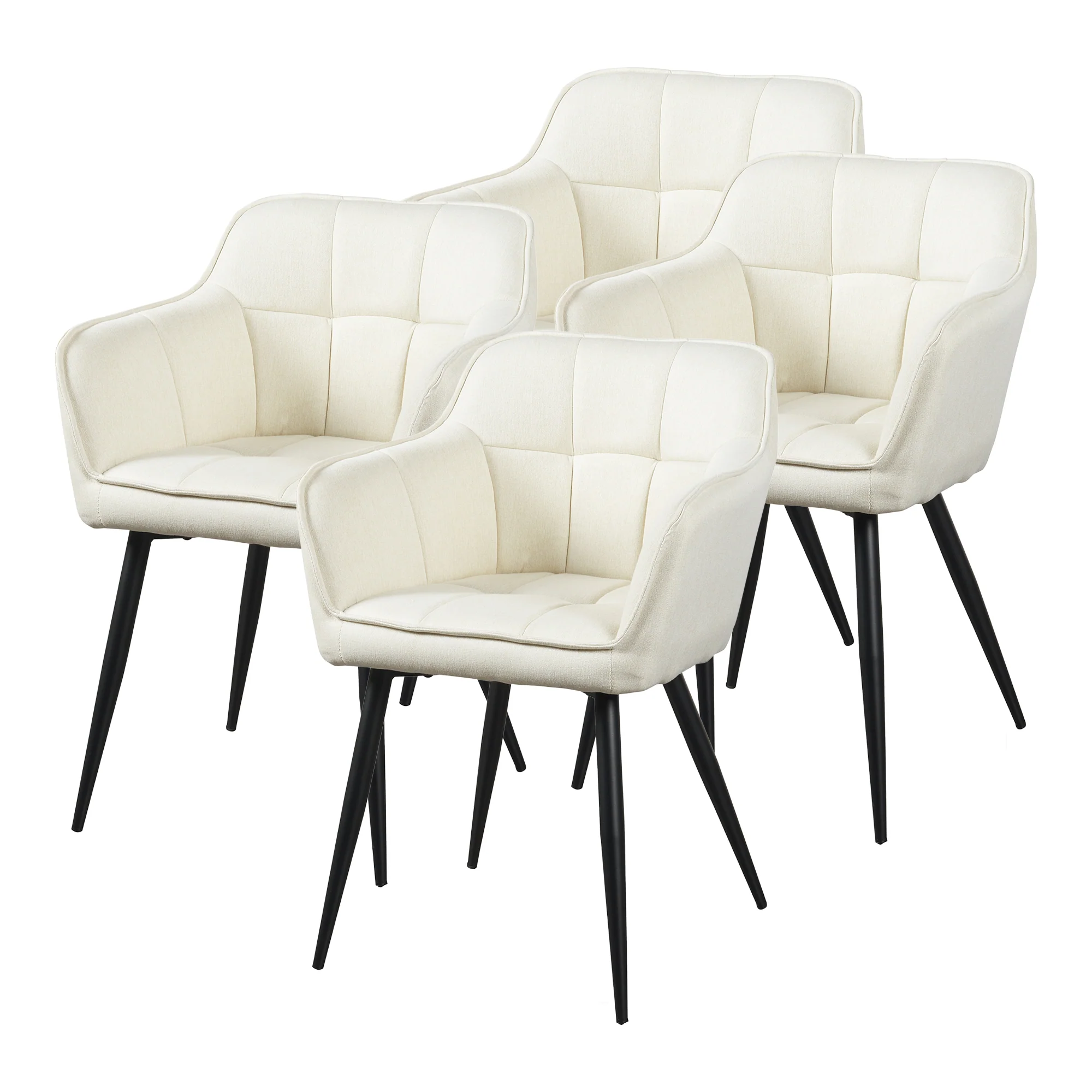 Eetkamerstoelen Birmingham fauteuils 81x57x53 cm [en.casa] - Image 4