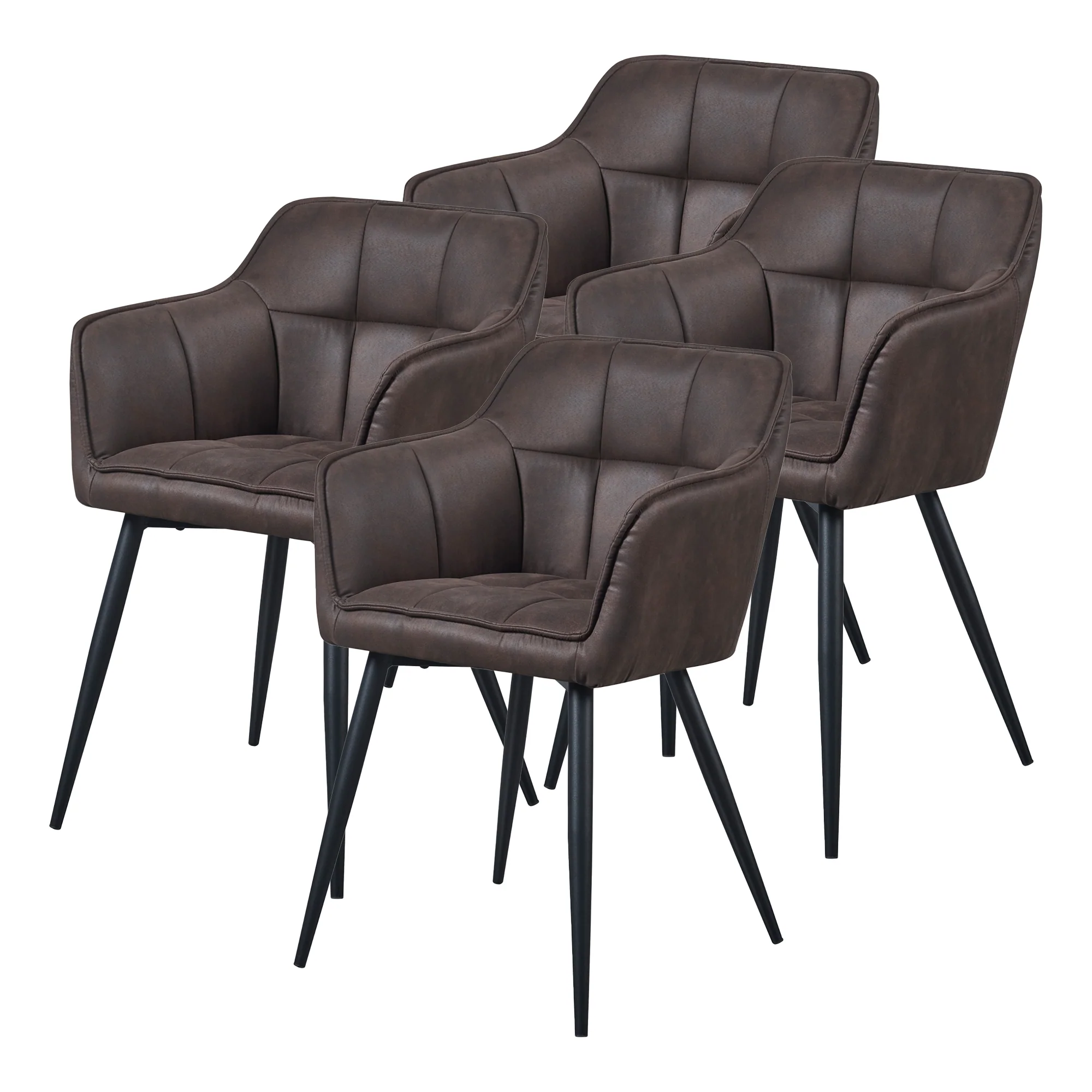 Eetkamerstoelen Birmingham fauteuils 81x57x53 cm [en.casa] - Image 8