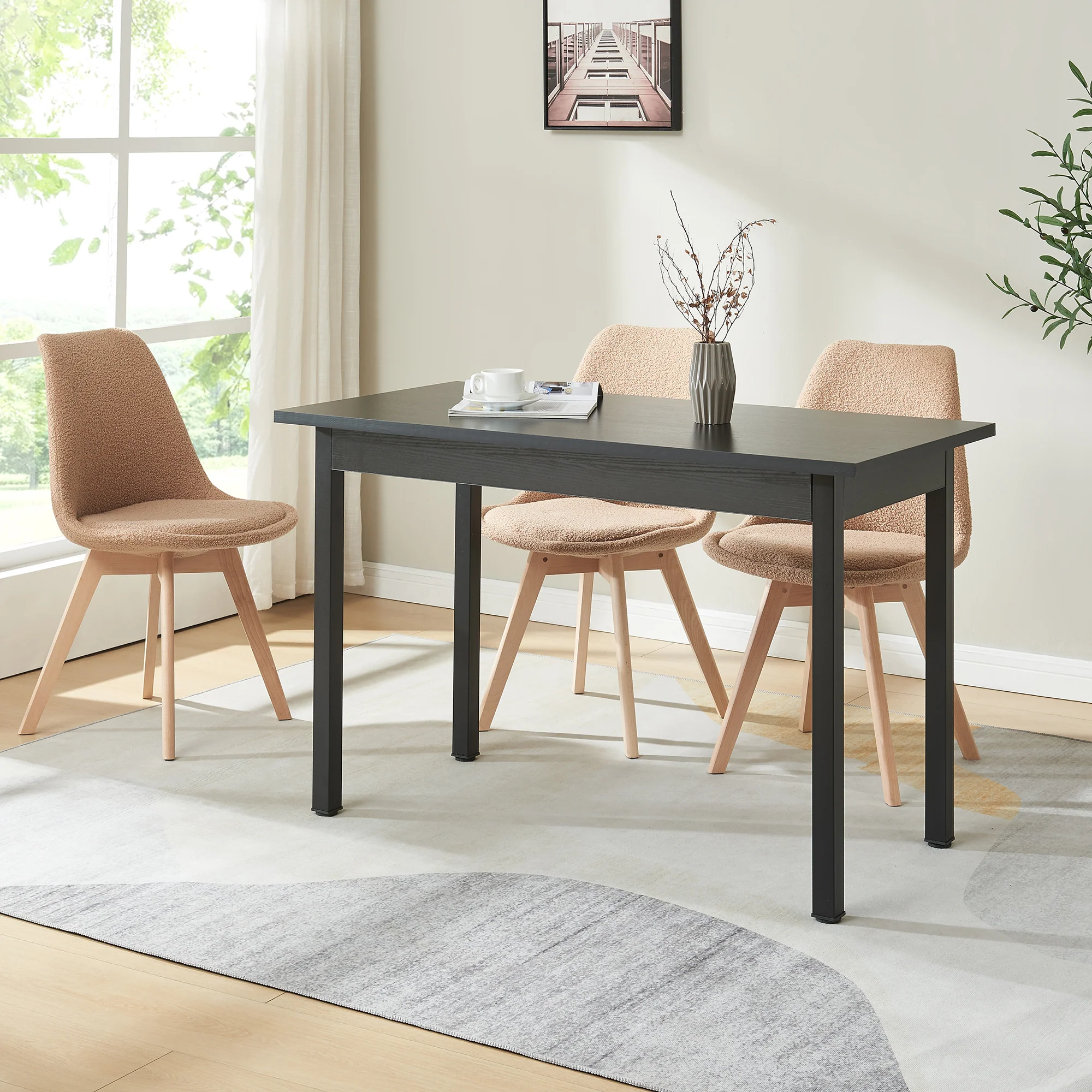 Eettafel Den Haag 120x60x75 cm [en.casa] - Image 2