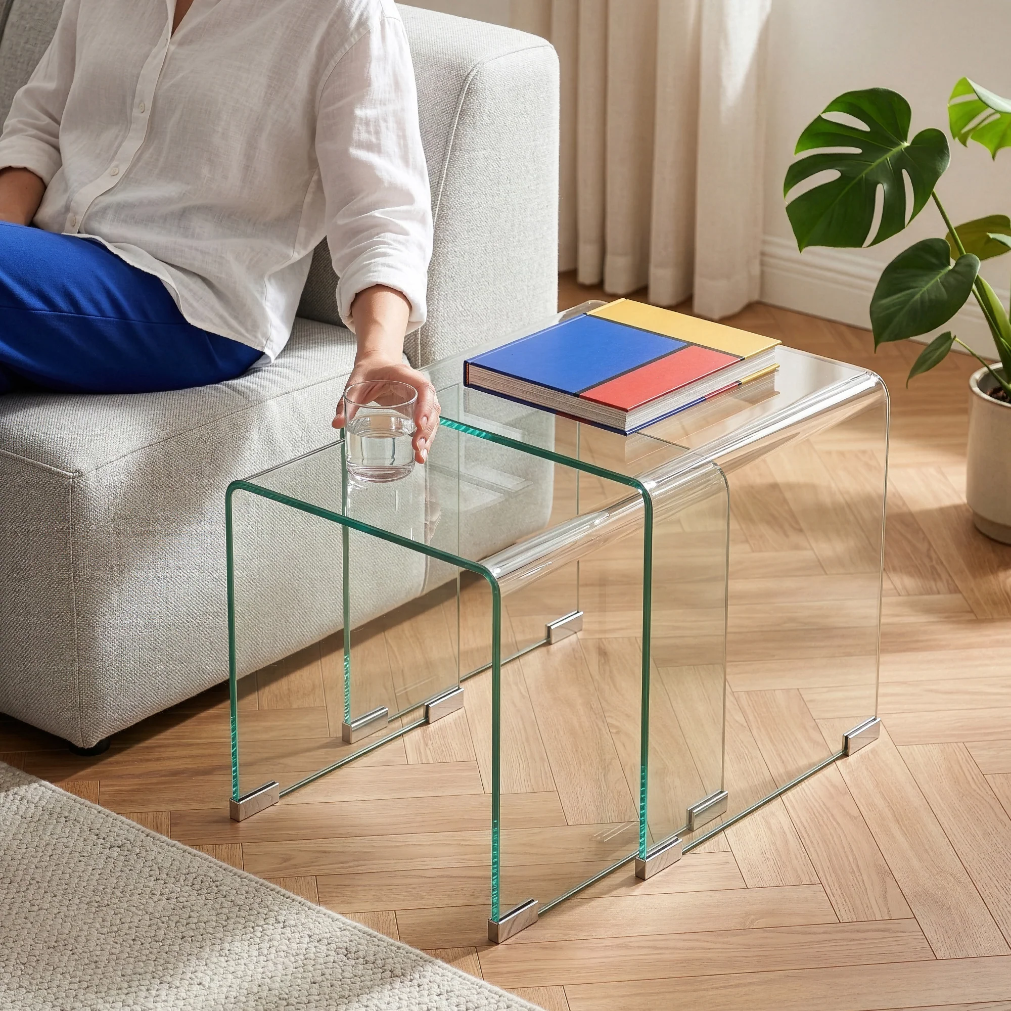 Bijzettafel Kariengem set van 2 [en.casa] - Image 2