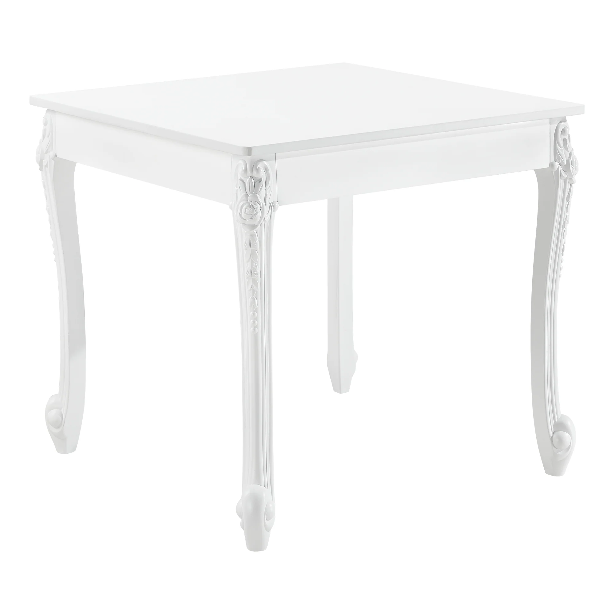 Eettafel Lüneburg landelijk MDF en kunststof wit - 2 maten - Image 2