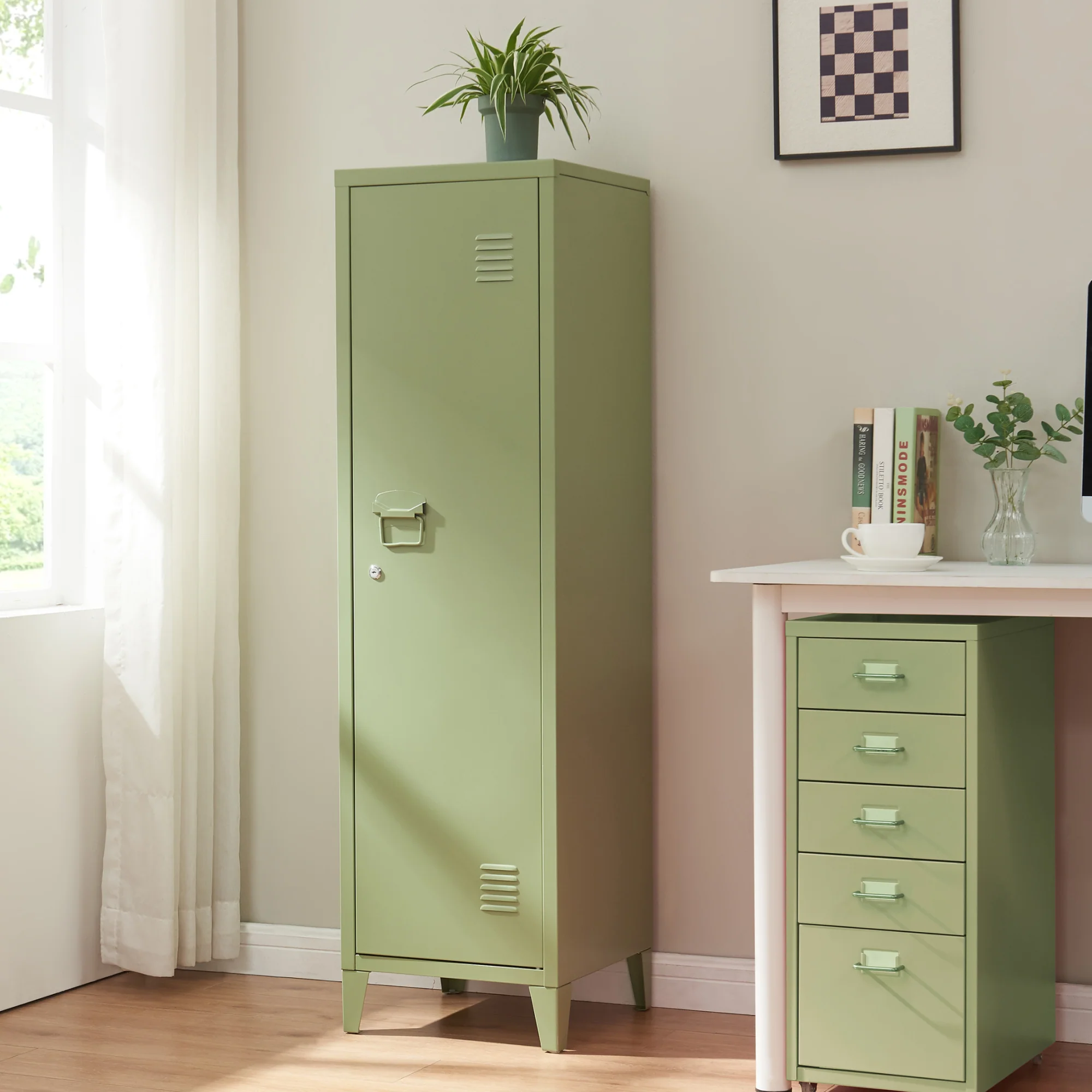 Lockerkast Kurikka metaal 137x38x38 cm [en.casa] - Image 10