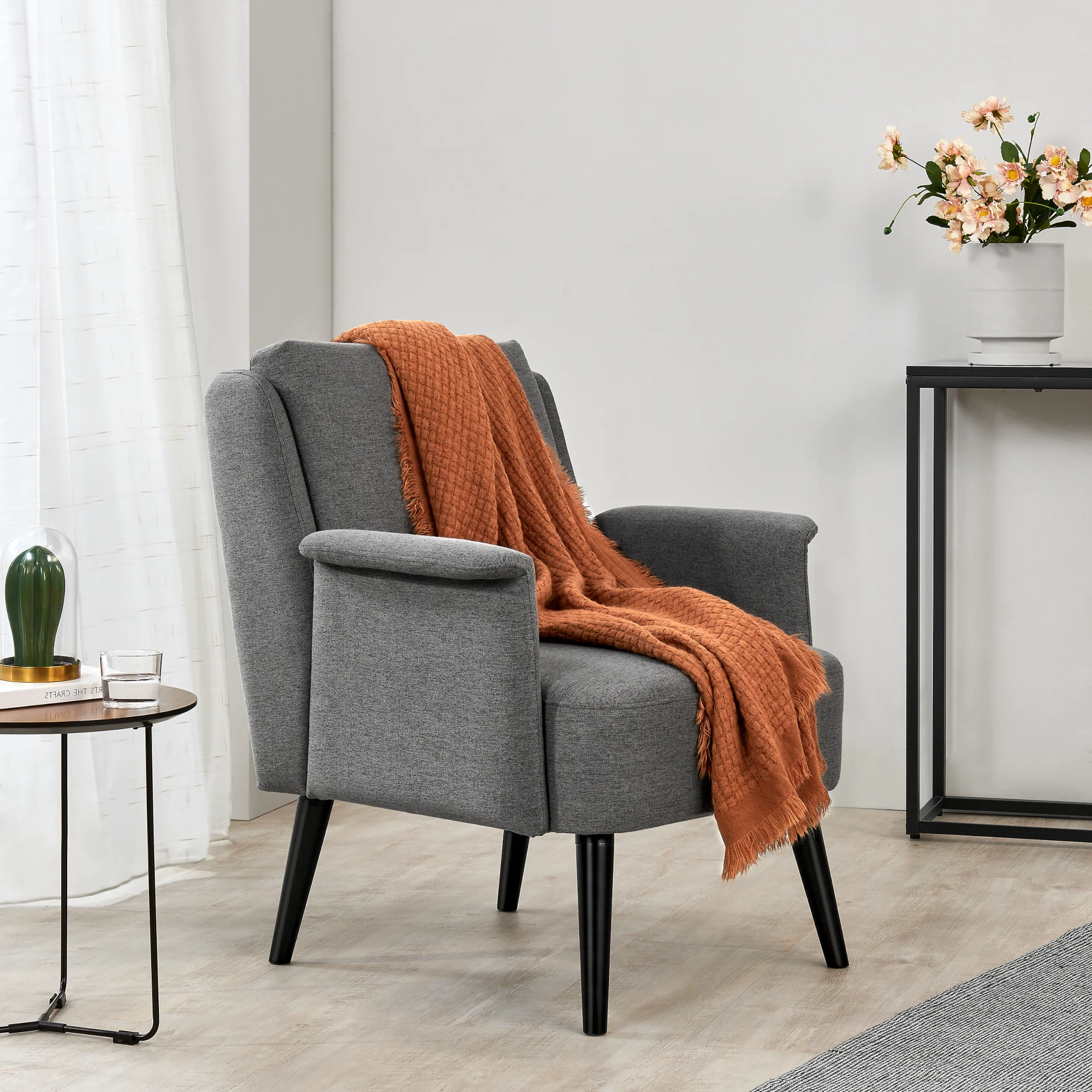 [en.casa] Fauteuil Edling 83x73x75 cm - 3 varianten