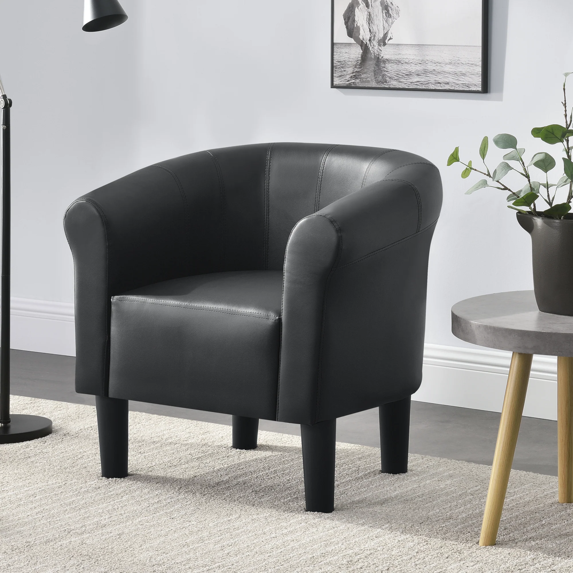 Kuipstoel Ariel schelpen fauteuil 70x70x58 cm - verschillende kleuren - Image 3