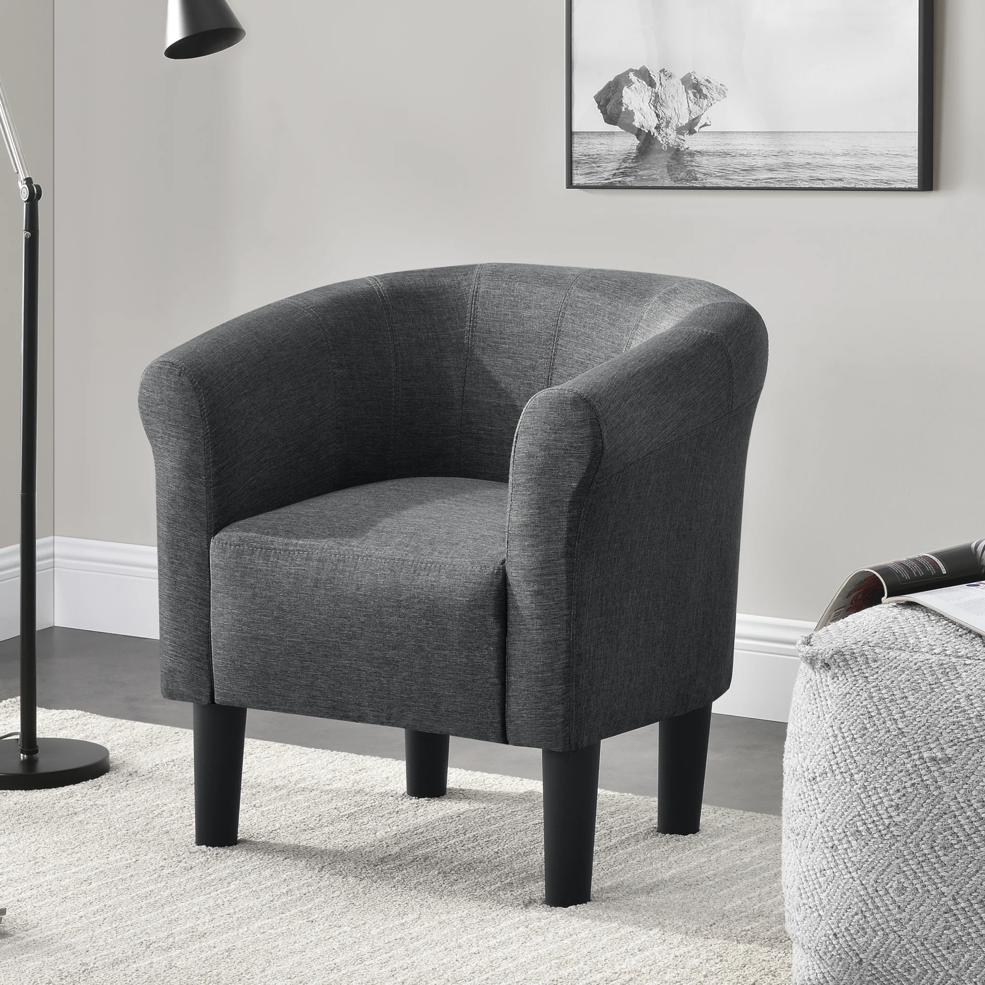 Kuipstoel Ariel schelpen fauteuil 70x70x58 cm - verschillende kleuren - Image 5