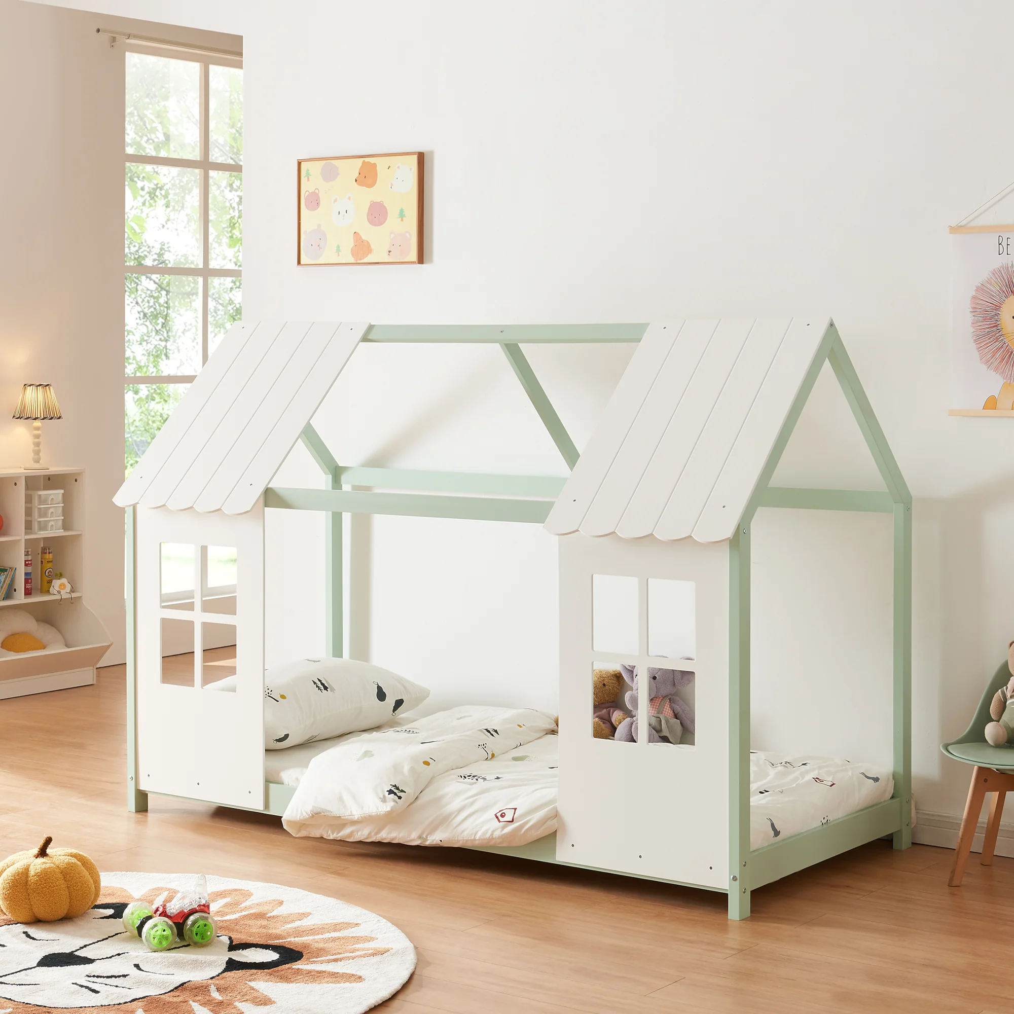 Kinderbed Tostedt huisbed grenen [en.casa] - Image 13