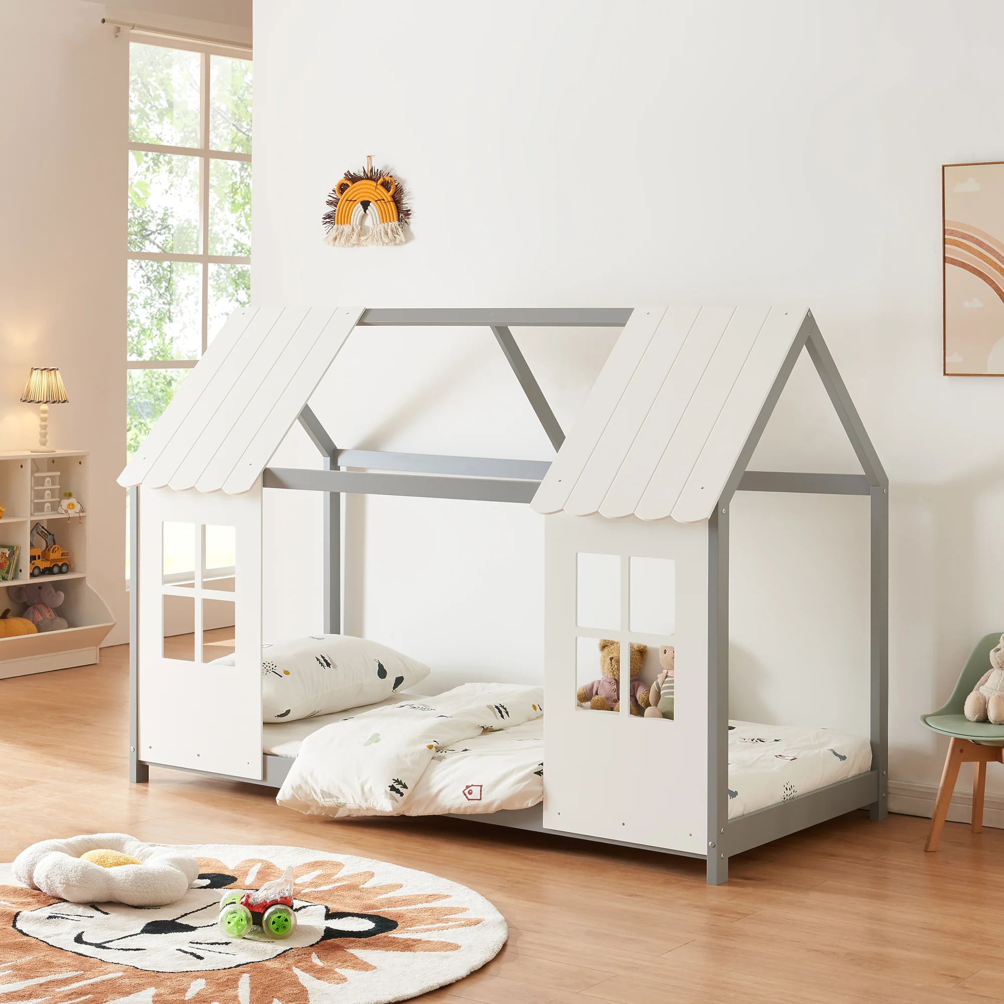 Kinderbed Tostedt huisbed grenen [en.casa] - Image 14