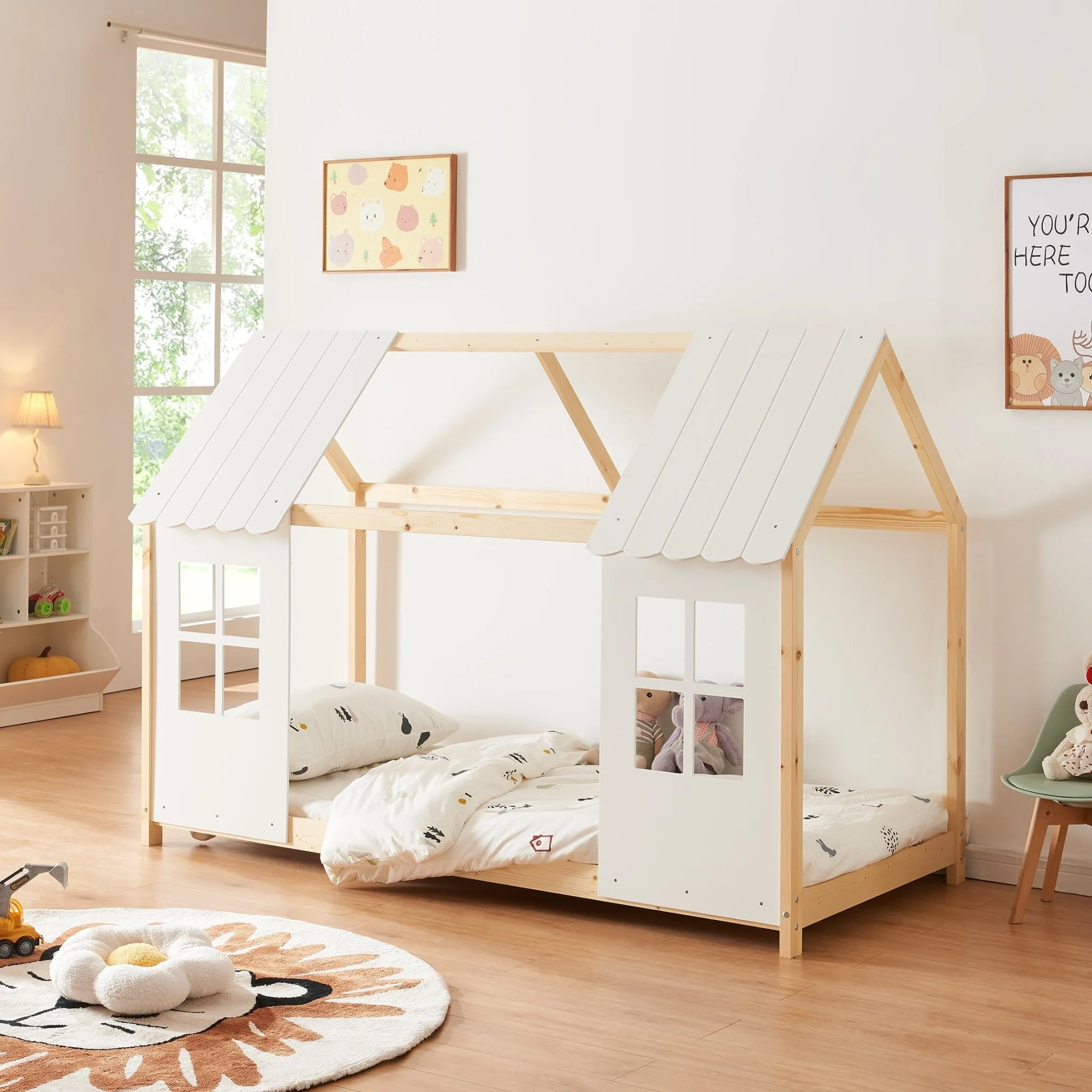 Kinderbed Tostedt huisbed grenen [en.casa] - Image 15