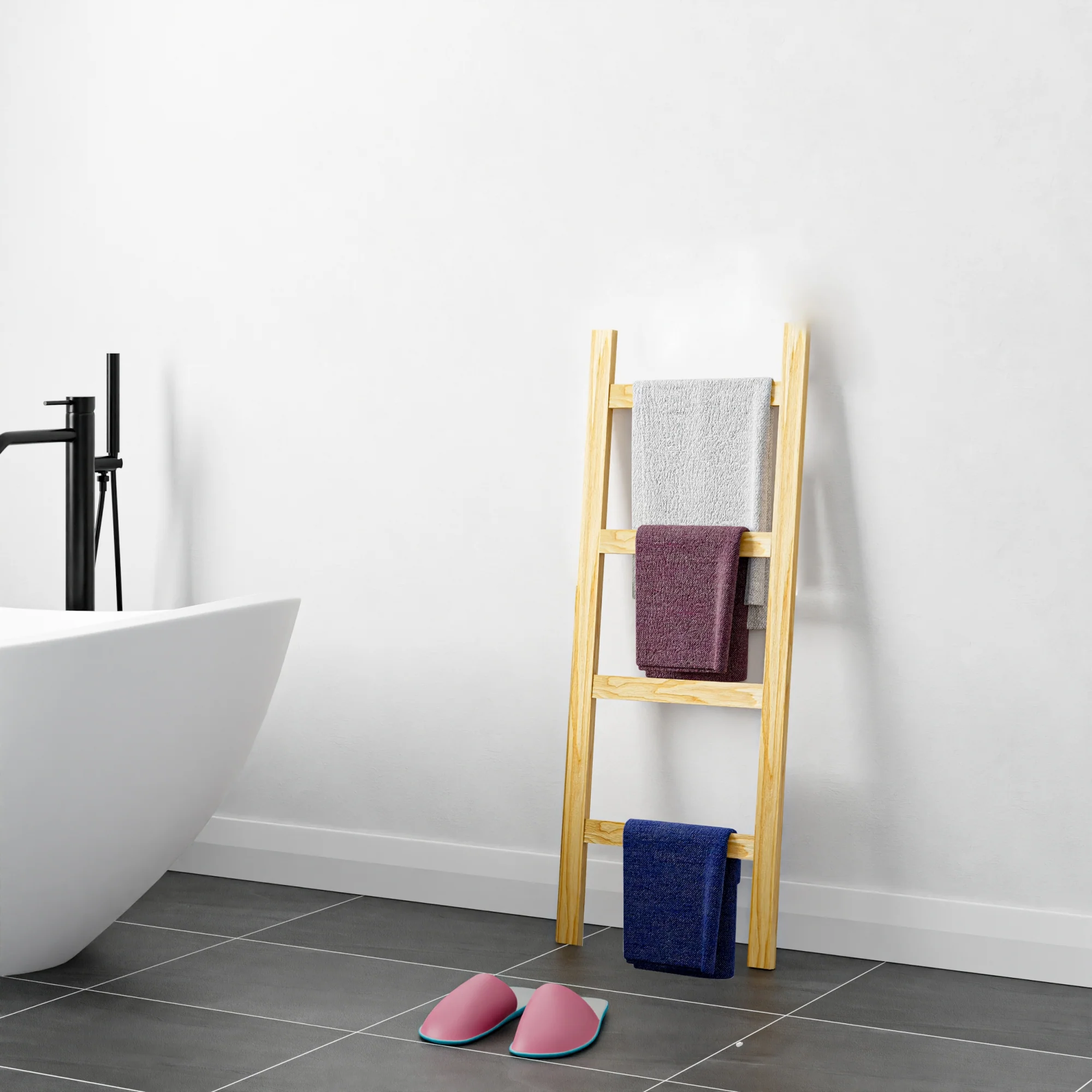 [en.casa] Handdoekrek Luumäki 120x47x2 cm - 2 varianten
