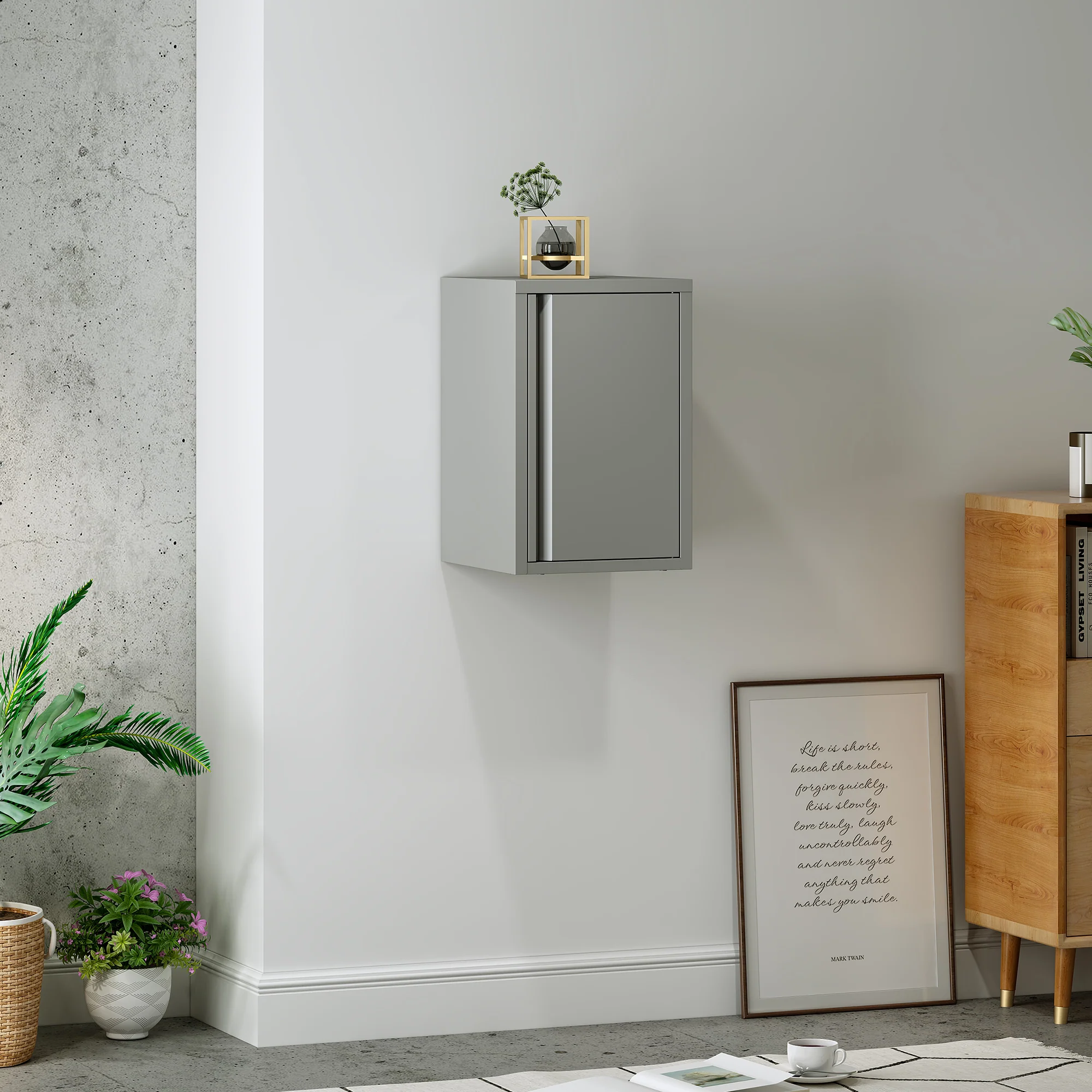Metalen wandkast Burlöv 50x33x35 cm [en.casa] - Image 2