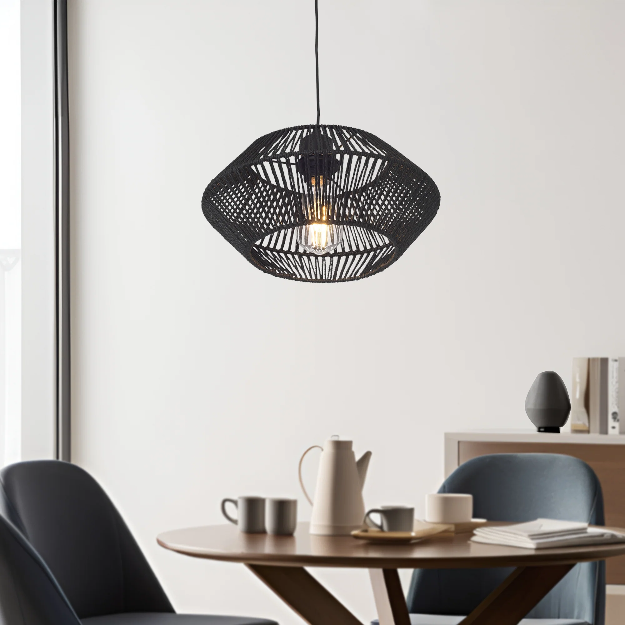 Design hanglamp Amersham E27 zwart lux.pro